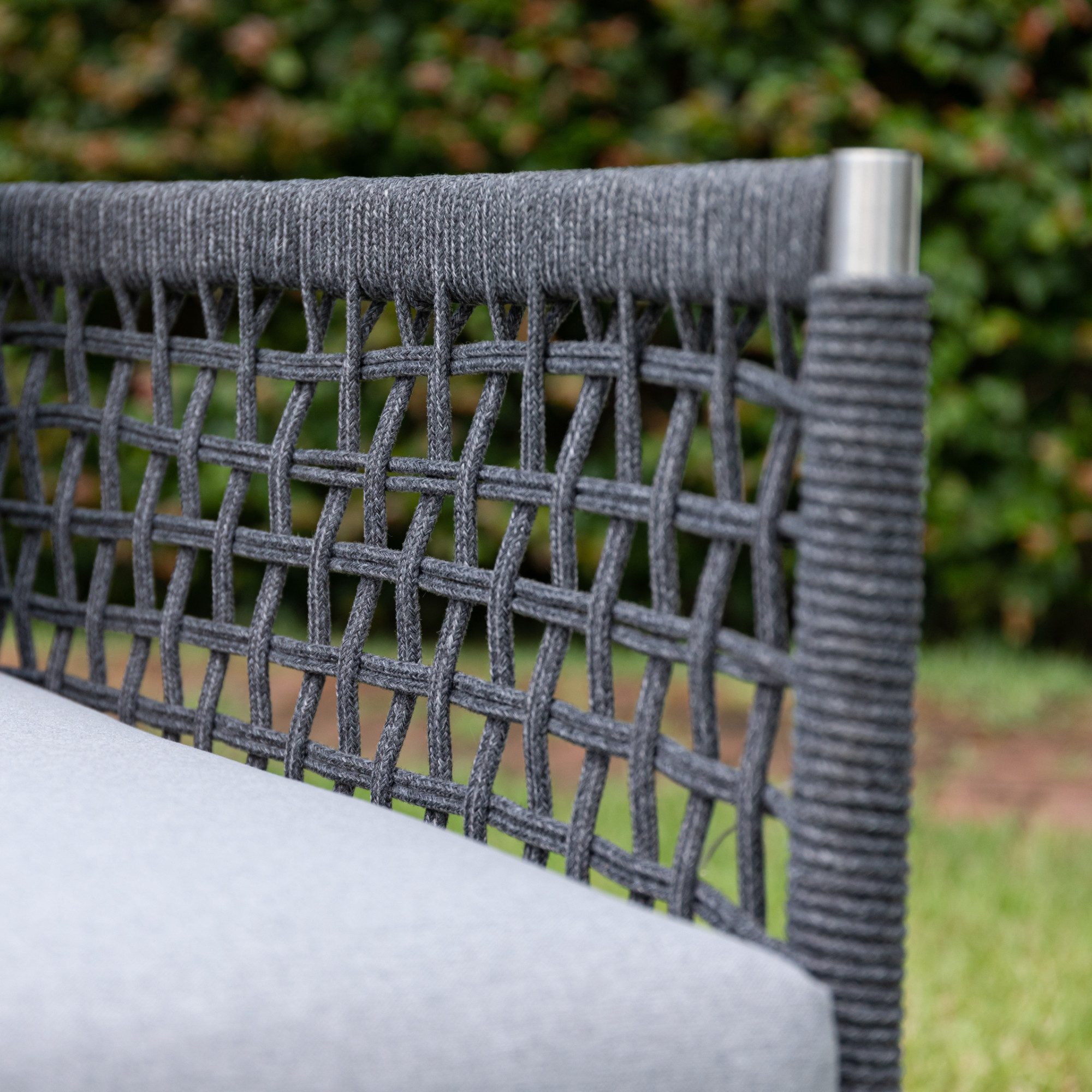MANDALIKA Garden Gartenlounge-Set Premium Gartenmöbel Set Edelstahl / Rope Lounge Set Vogue