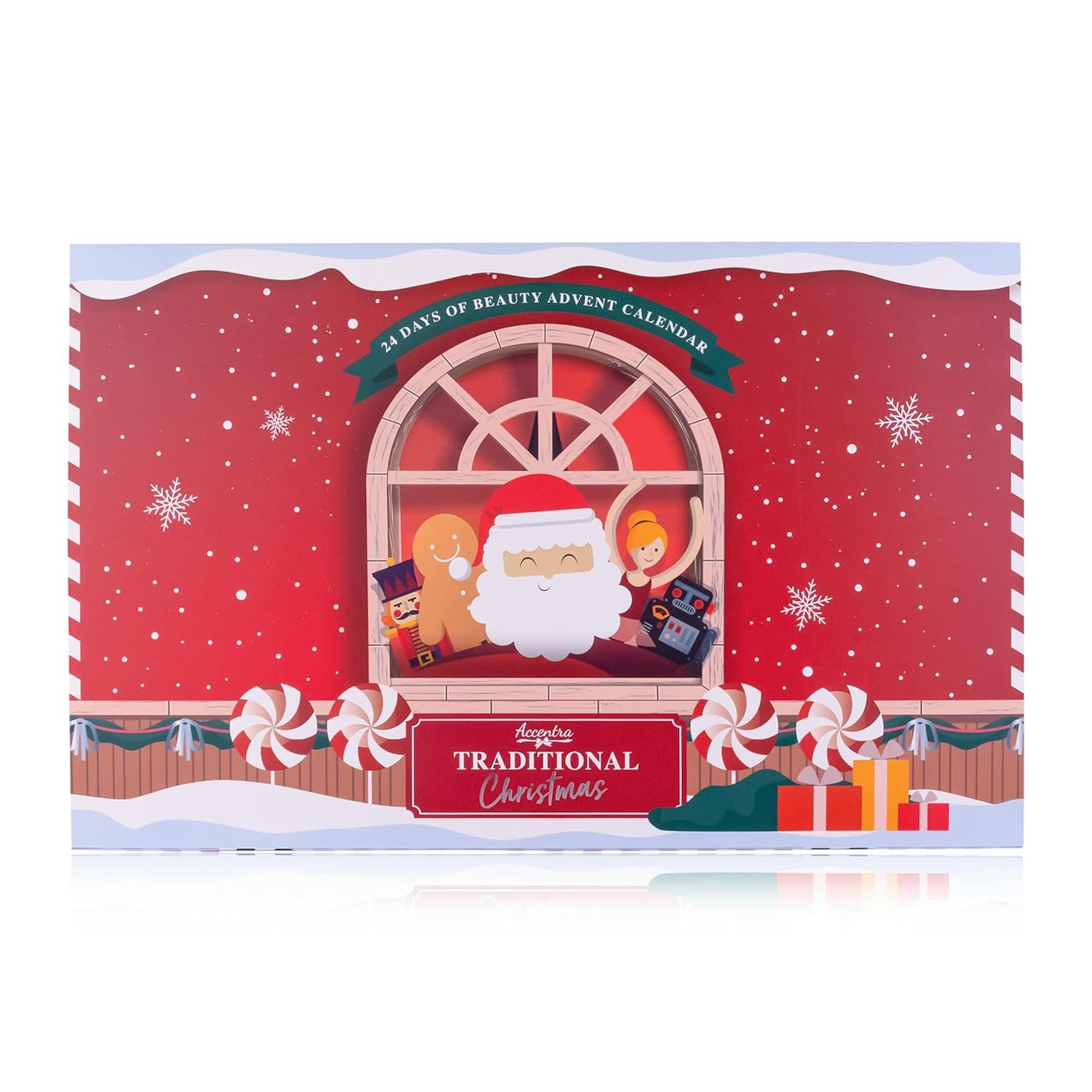 ACCENTRA Adventskalender Accentra Beauty Adventskalender 2025 24 Pflege & Wellness im, 24 Beauty- & Wellnessprodukte inkl. Duftkerze und Kerzenhalter