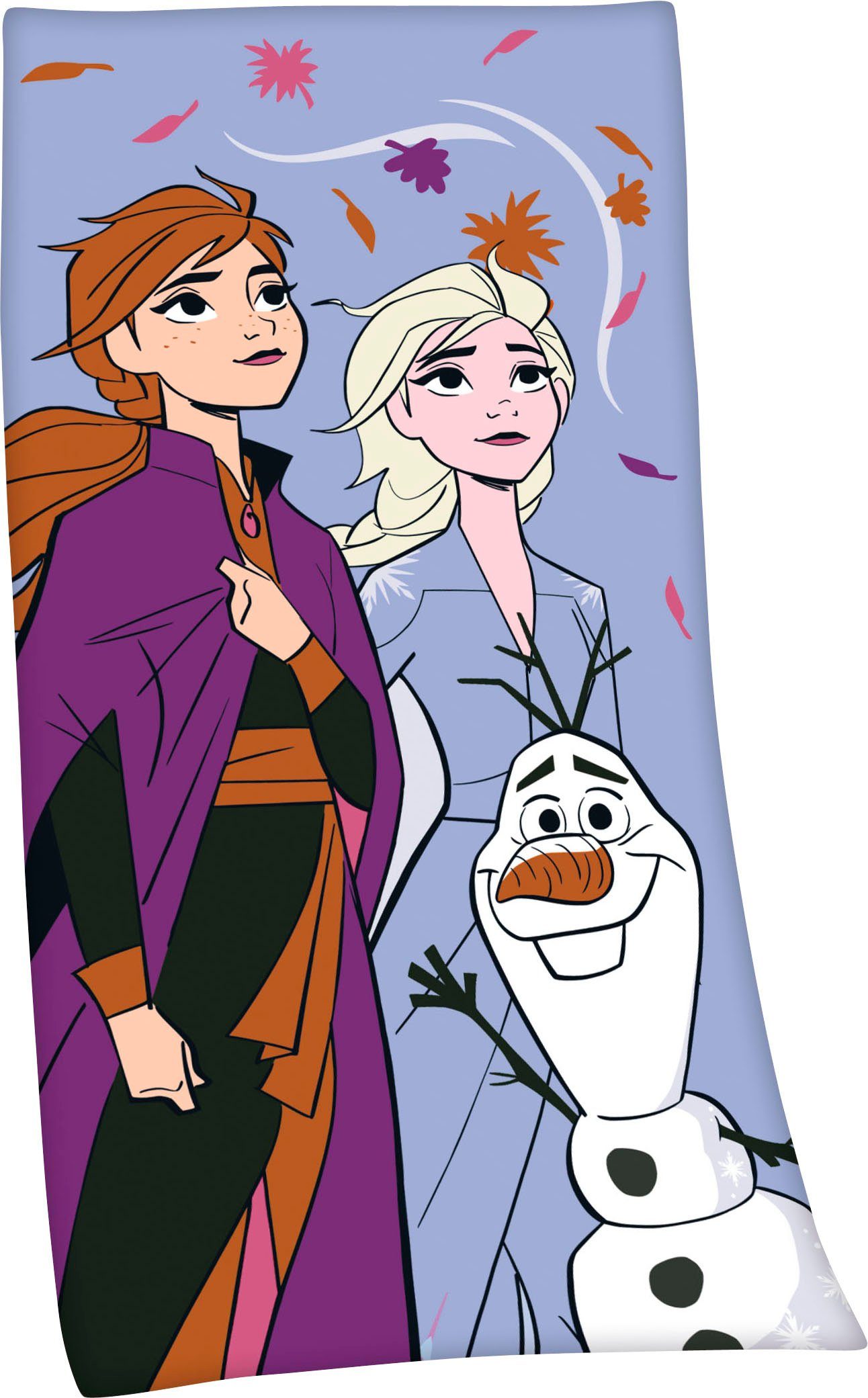 Disney Badetuch Die Eiskönigin, Velours (1-St), hochfarbig bedruckt