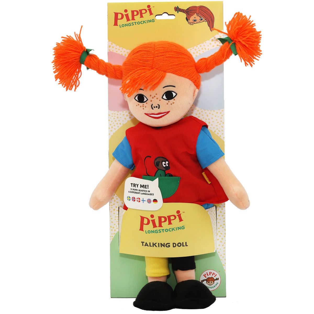 Pippi Longstocking Soft Doll Pippi Longstocking Girl (1 piece)