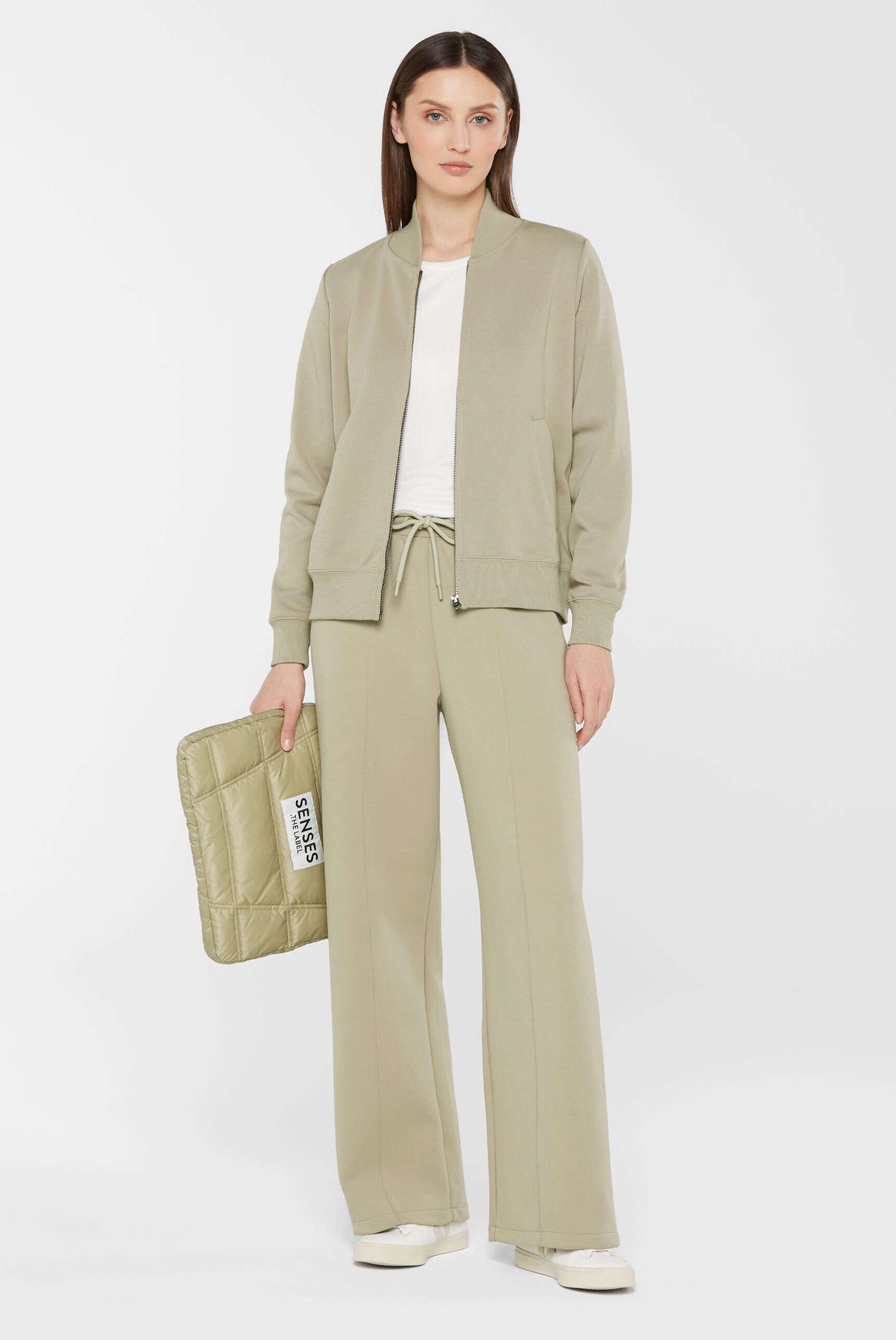 SENSES.THE LABEL Stoffhose mit Elastikbund und Kordel