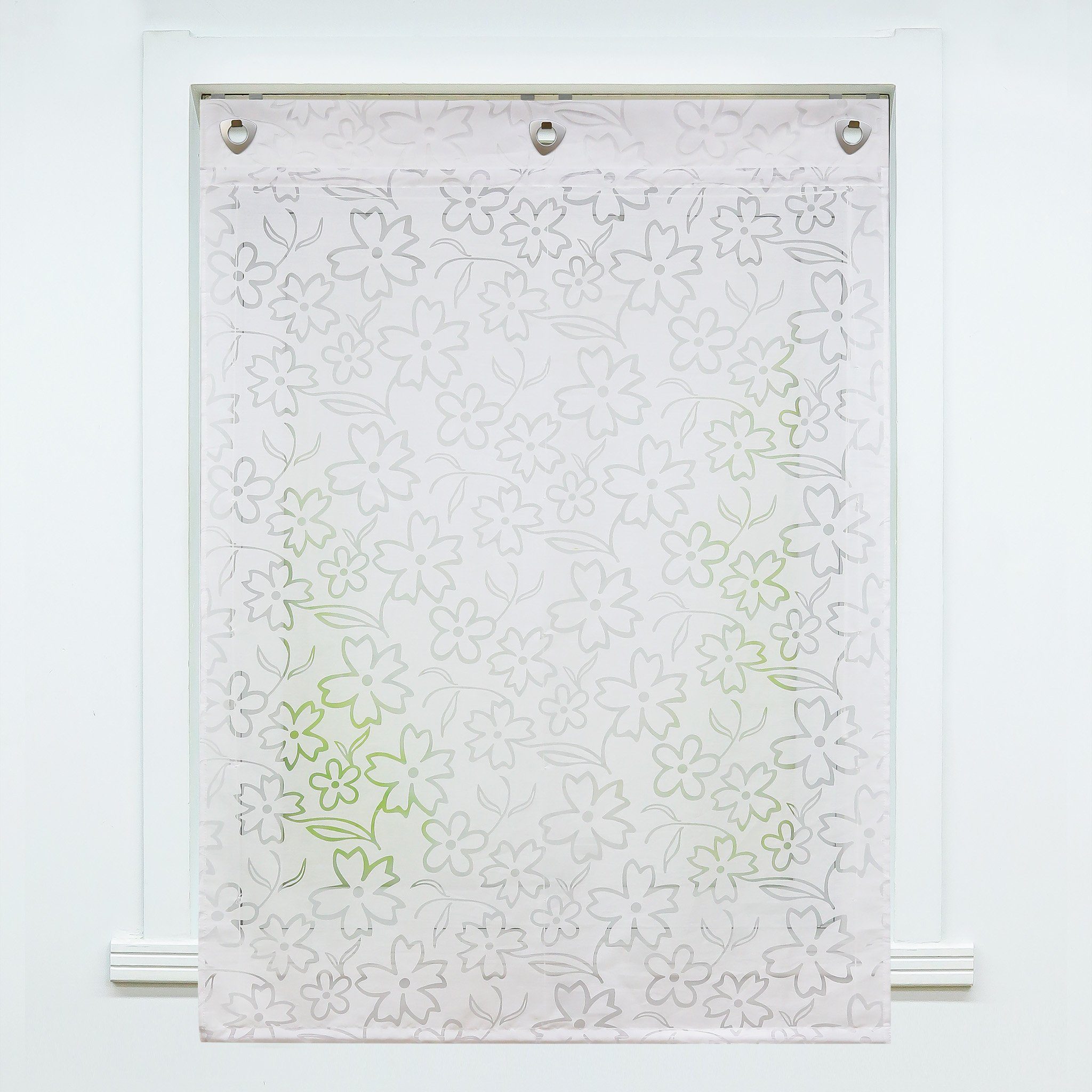 Delien Raffrollo Lea, mit Hakenaufhängung, Voile Ösenrollo Ausbrenner günstig online kaufen