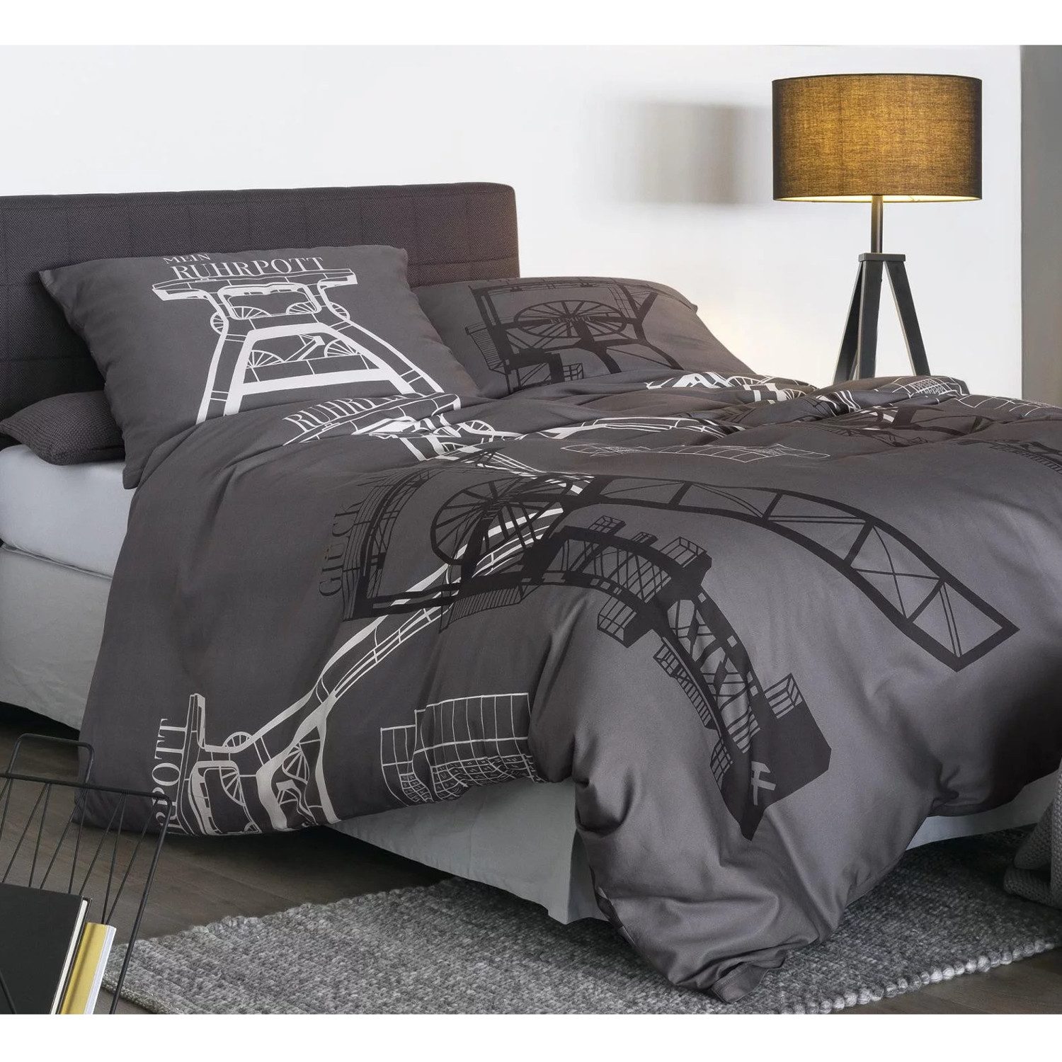 Irisette Bettwäsche Bettwäsche Irisette Satin 8473-11 Ruhrpott Kumpel Glück günstig online kaufen