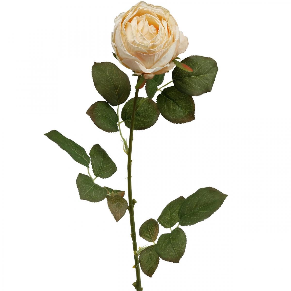 Kunstblume Künstliche Seidenrose für Dekoration und Floristik, Florists Products, Höhe 37 cm