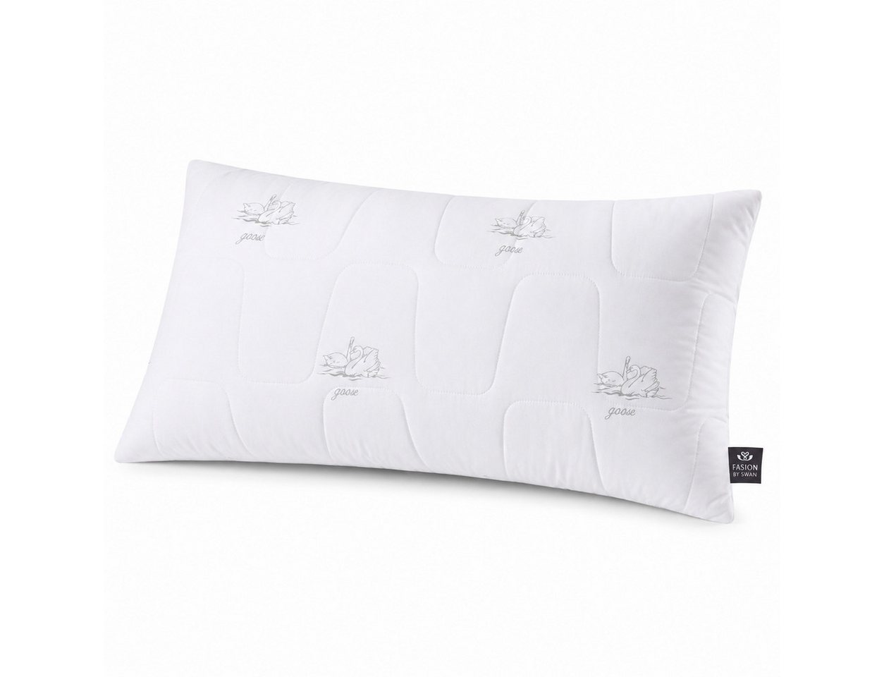 SEI Design Kopfkissen Kopfkissen Kissen Mirkofaser Seitenschläferkissen, Füllung: 650g luxuriöse Mikrofaser, Bezug: Mikrofaser gesteppt, Seitenschläfer, Bauchschläfer, Rückenschläfer, Kissen, Avegane Alternative zu Daunenkissen