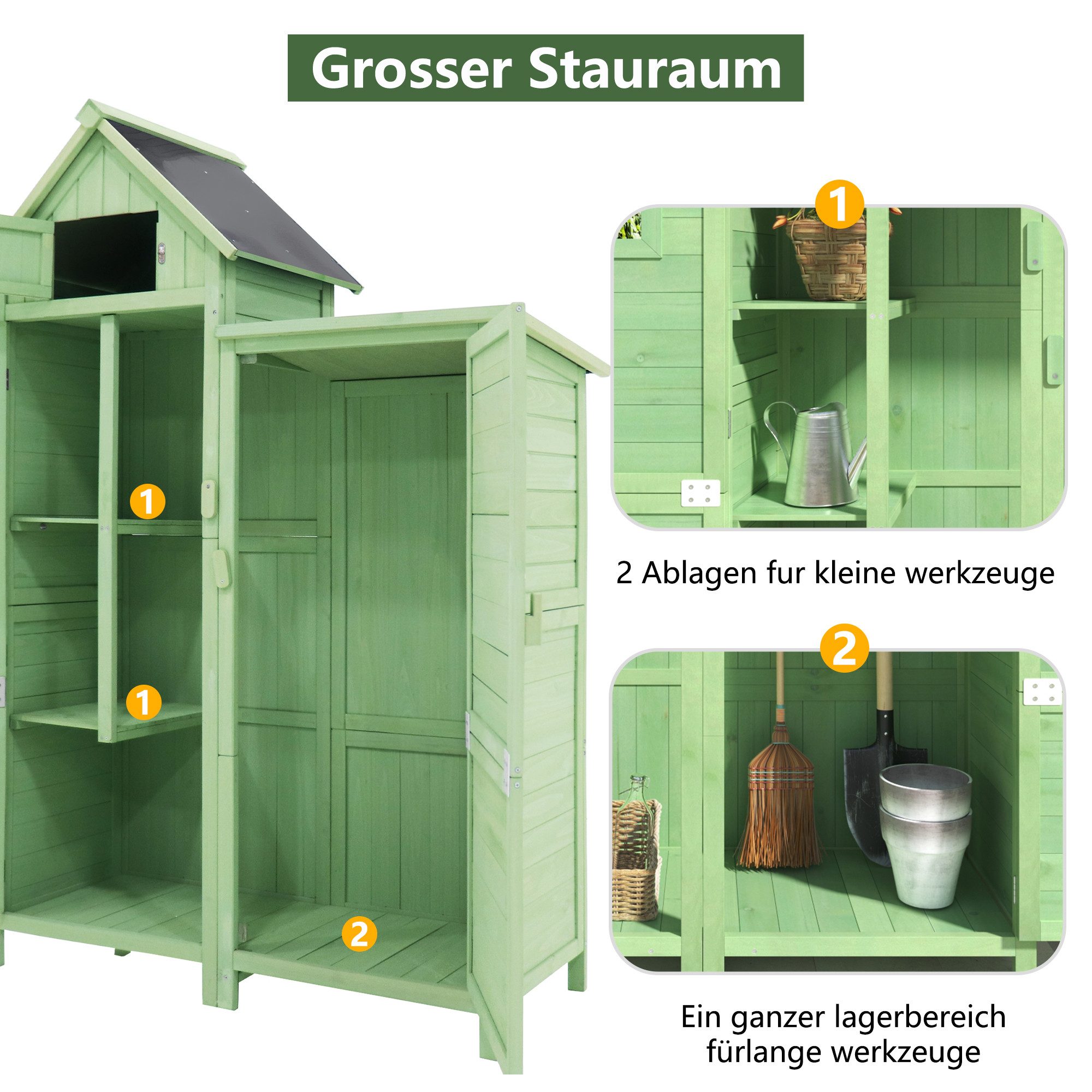 HAUSS SPOLE Gerätehaus 118 x 54 günstig online kaufen