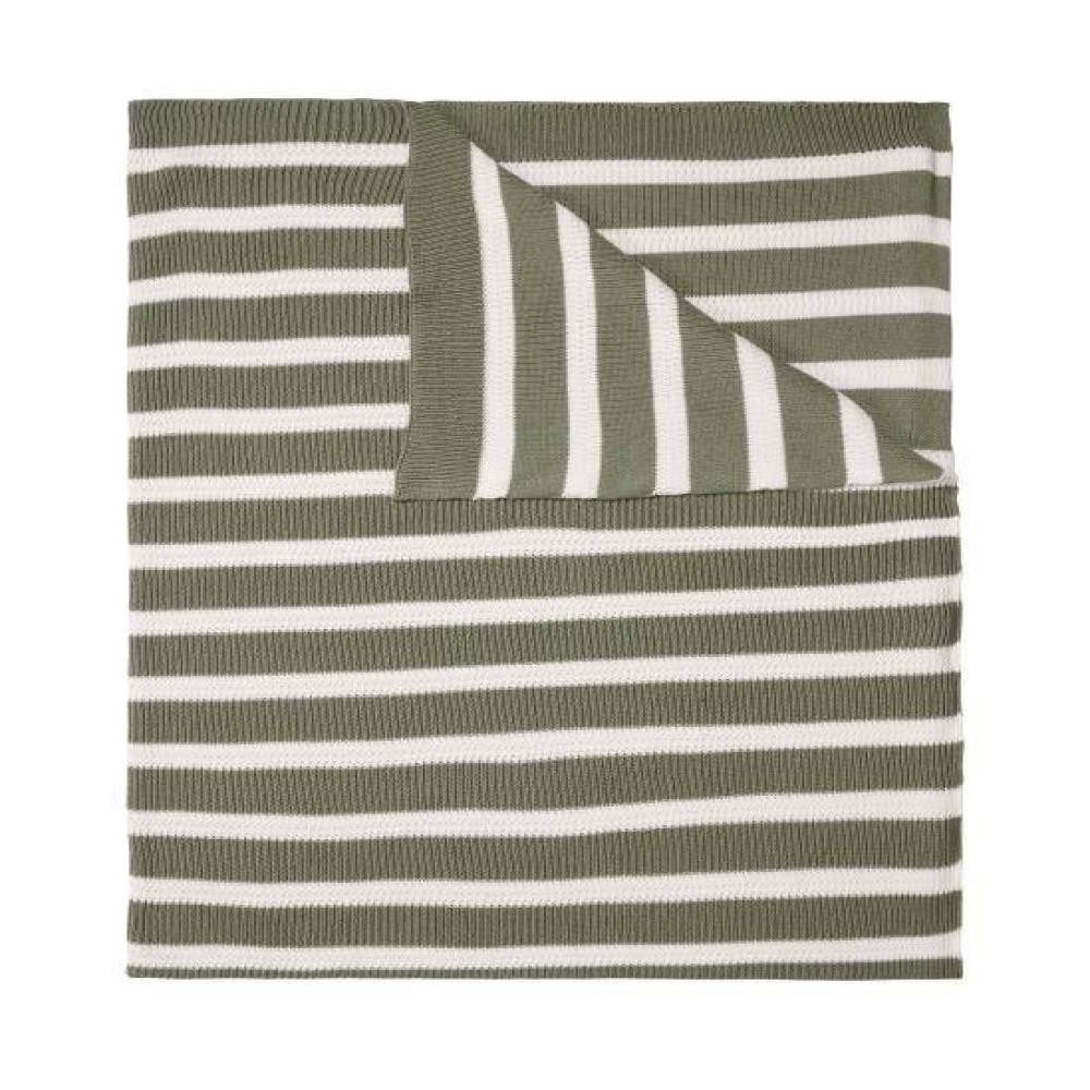 Plaid Structure Knit in Garden Green, Marc O'Polo Home