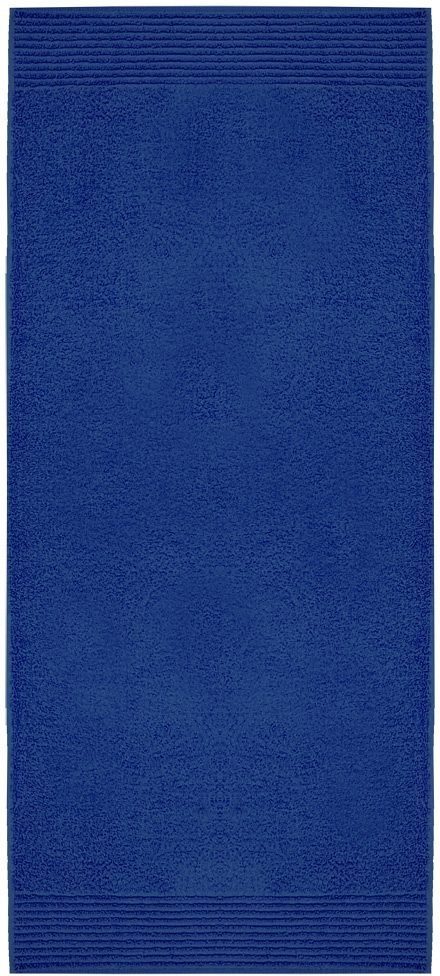 Dyckhoff Handtuch Set Brillant, 6-tlg), blau Walkfrottee, (Set, mit Streifenbordüre