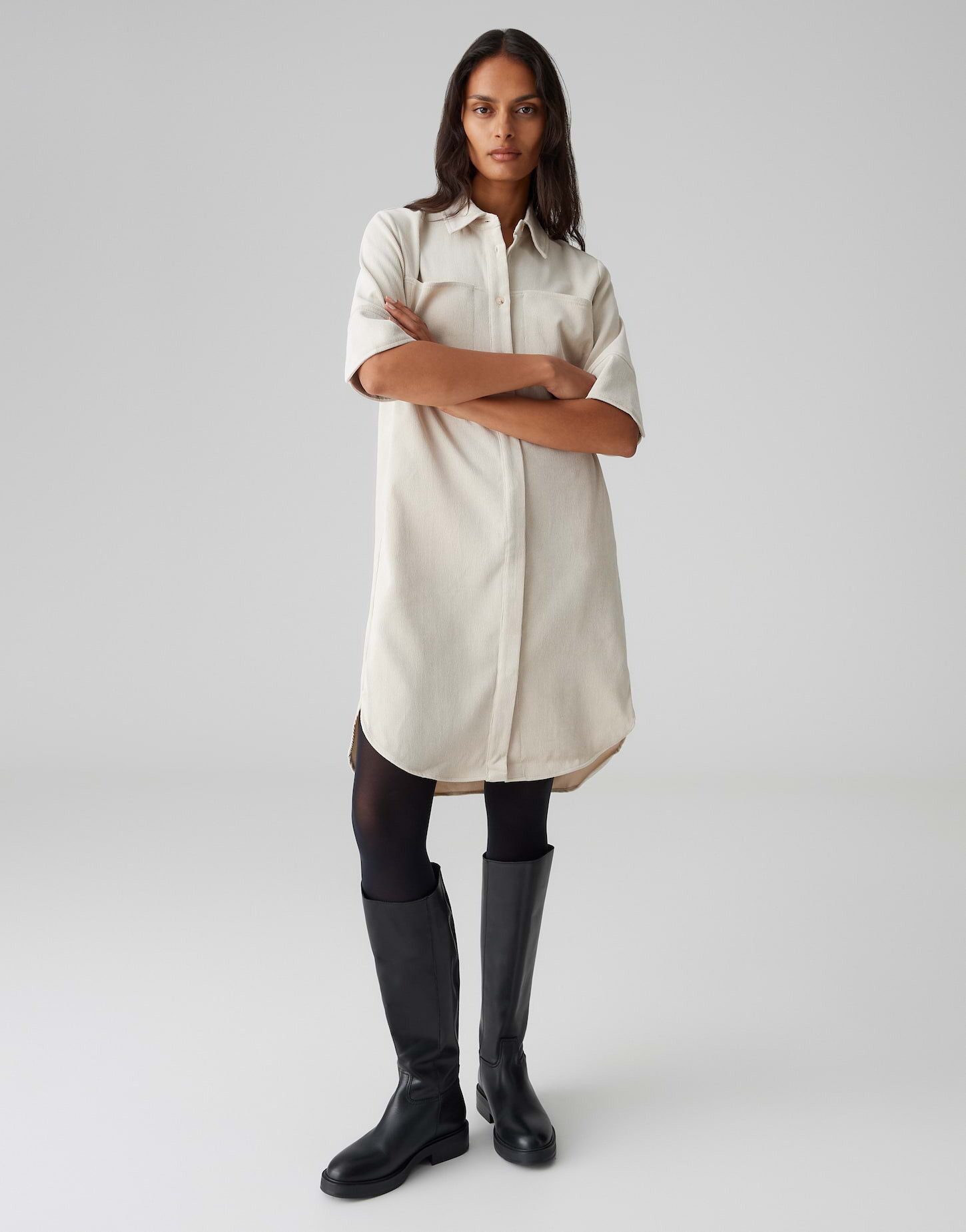 OPUS Hemdblusenkleid WINCHESTA im Hemdblusenstil