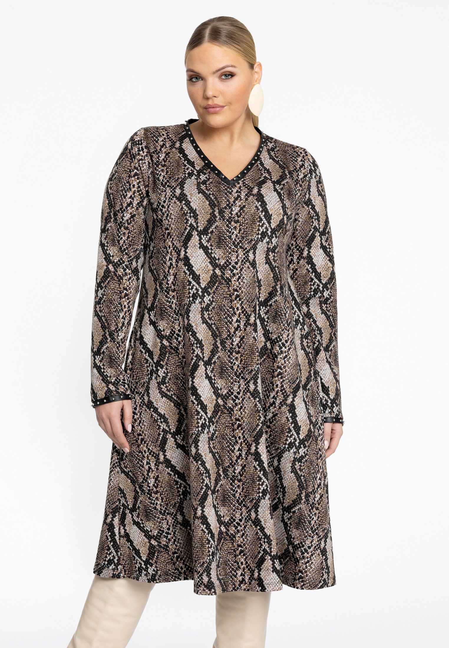 A-Linien-Kleid Damen Kleid Große Größen