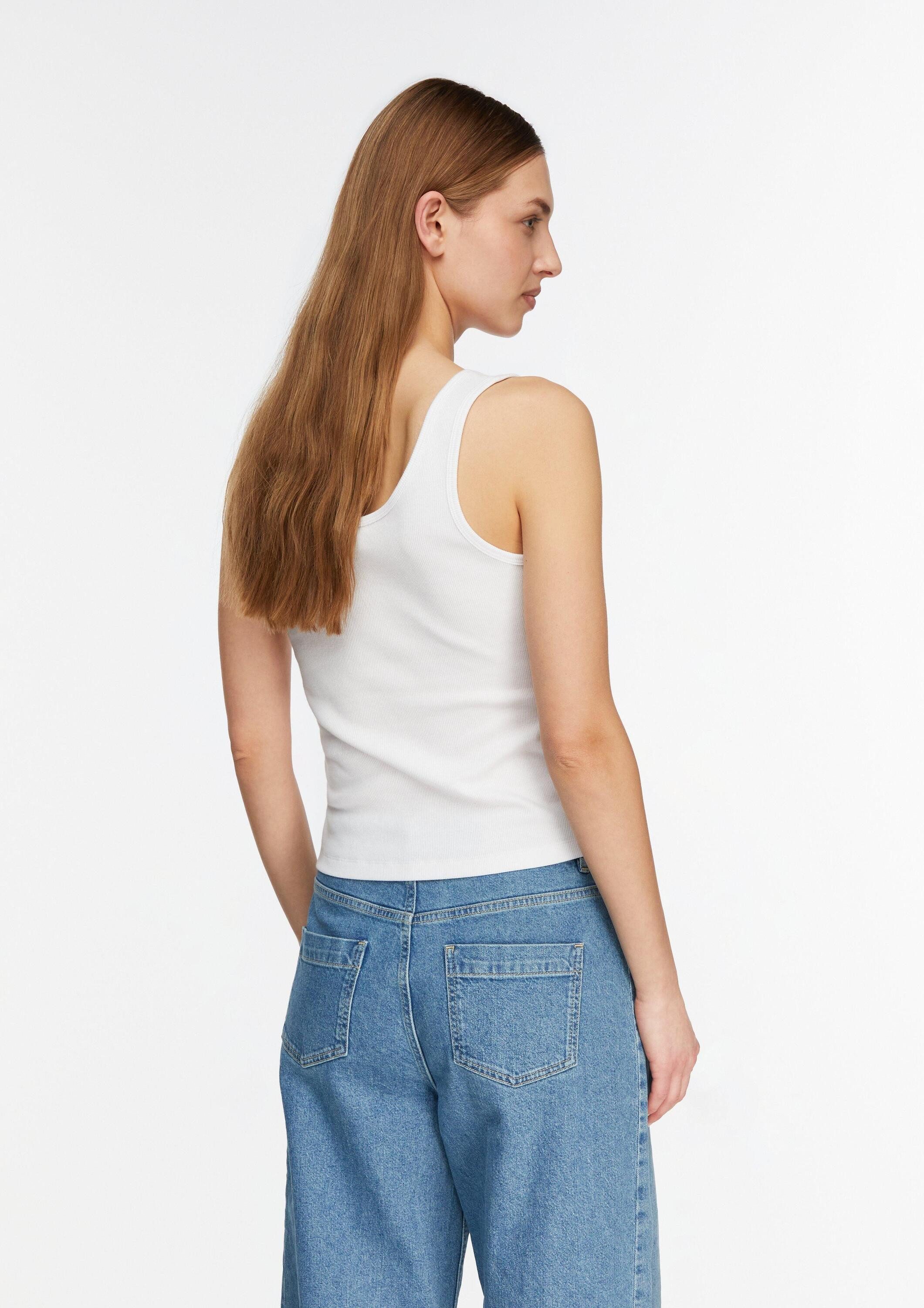 comma Muskelshirt T-Shirt Feines Ripp-Tanktop