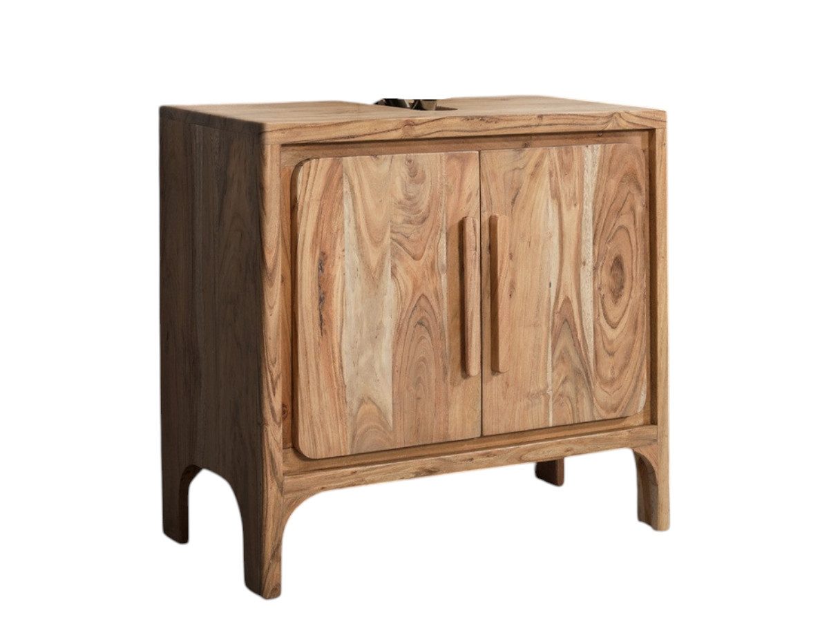 Main Möbel Waschbeckenunterschrank Waschbeckenunterschrank 60x57cm 'Pure' Akazie massiv