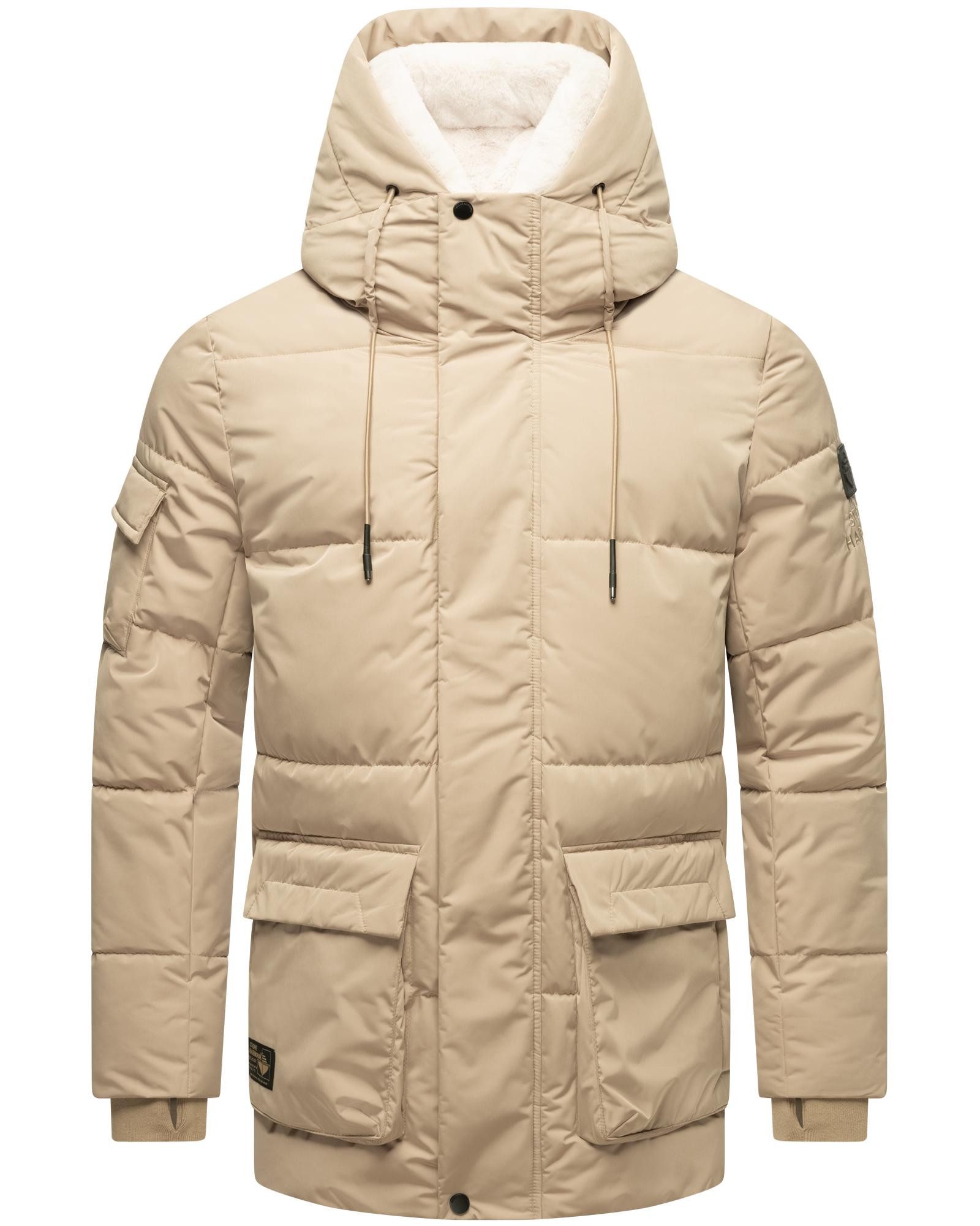 Stone Harbour Winterjacke Lauroo XX urbane Herren Steppjacke mit kuscheligem Teddyfleece