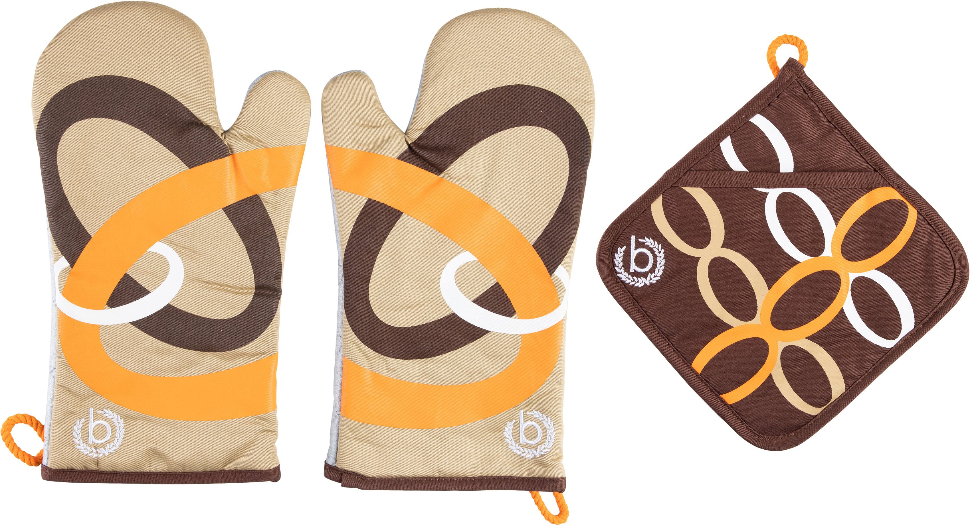bugatti Topfhandschuhe Ellipse, (Set, 3-tlg., bestehend günstig online kaufen