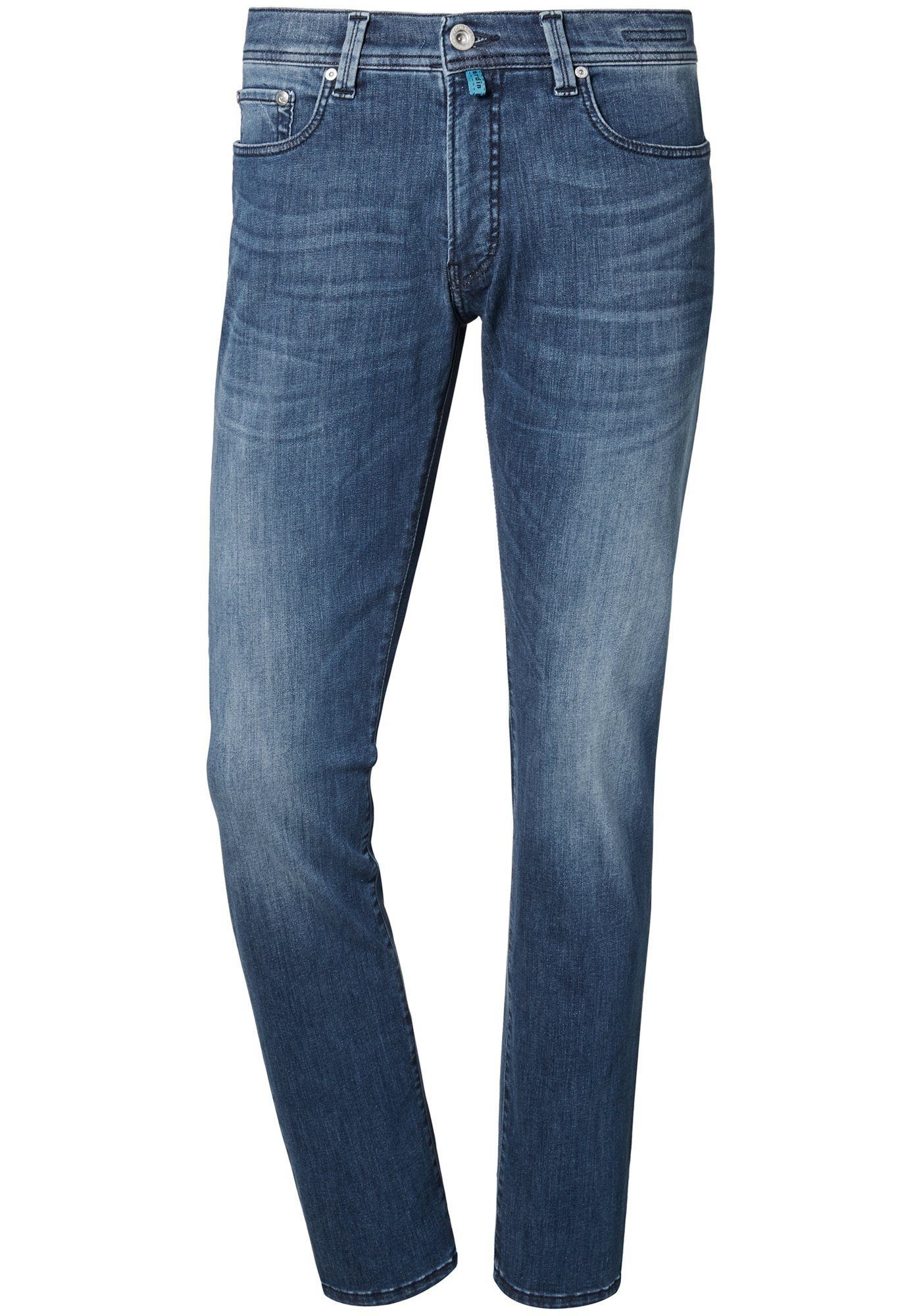 Pierre Cardin Futureflex 5-Pocket-Jeans mid used blue Tapered Lyon
