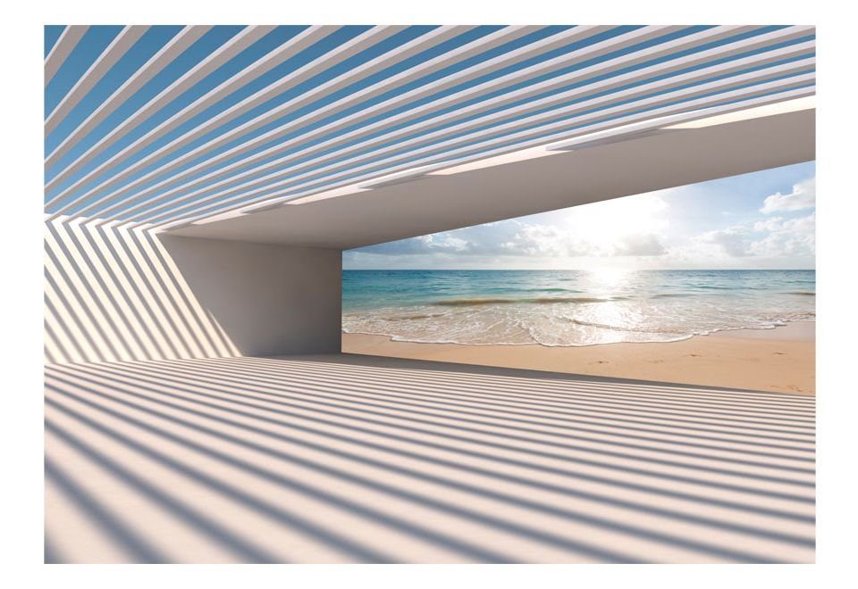 KUNSTLOFT Vliestapete City Beach halb-matt, m, 1x0.7 Tapete Design lichtbeständige
