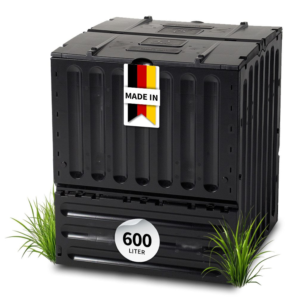 GARANTIA Komposter ECO-KING Komposter 600 Liter schwarz, 600 l
