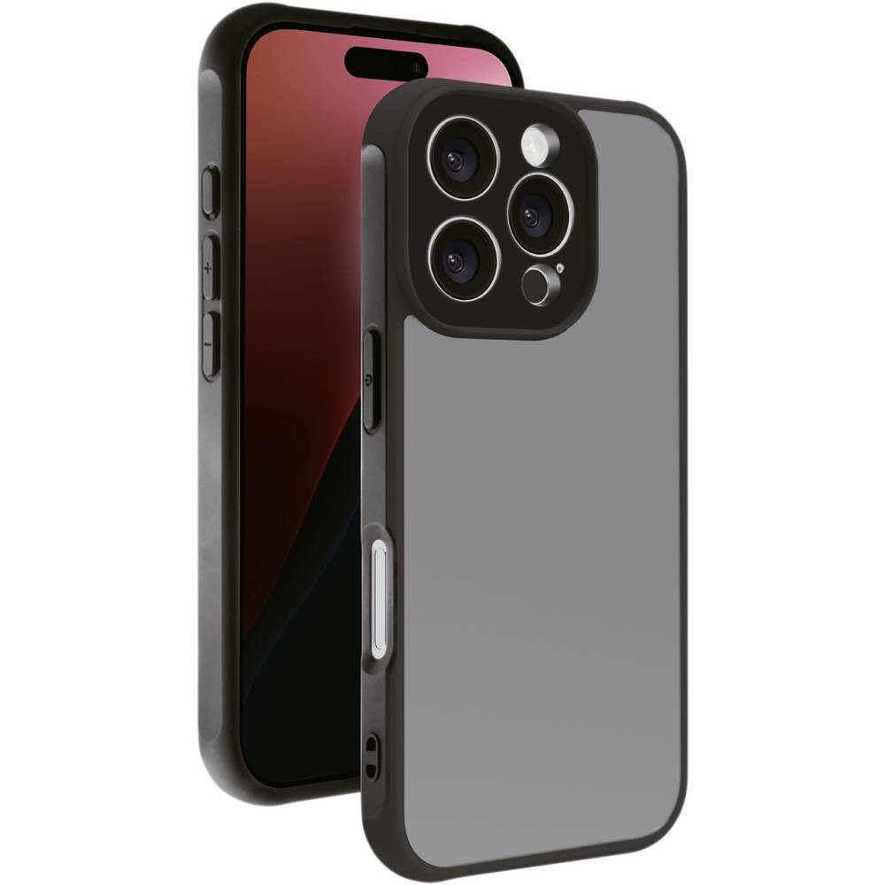 Vivanco Handyhülle Cover für iPhone 16 Pro mit integriertem Kamera, Induktives Laden, Sanddicht, Spritzwasserfest, Staubdicht
