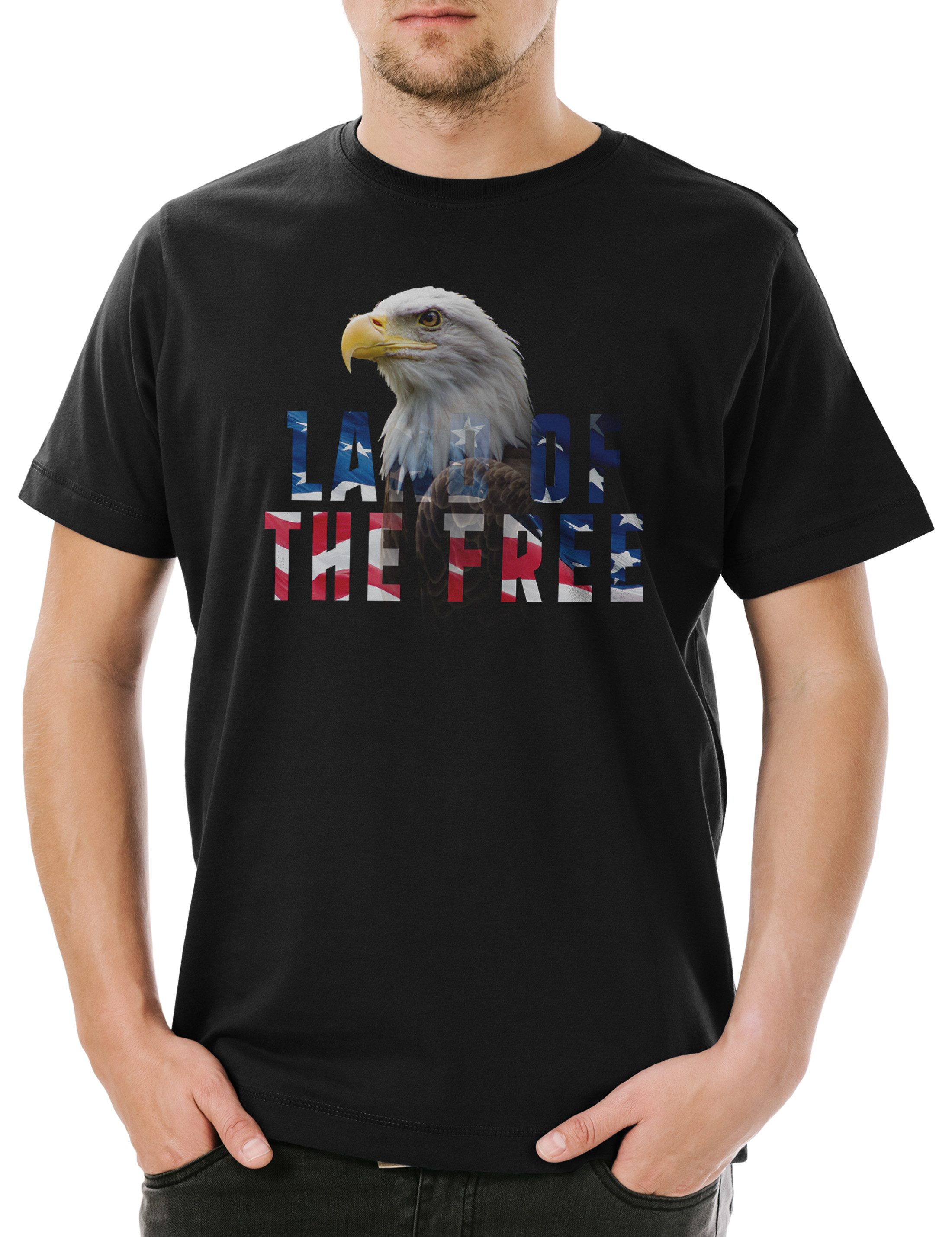 Print-Shirt American Eagle Herren T-Shirt Adler United States Of America USA US