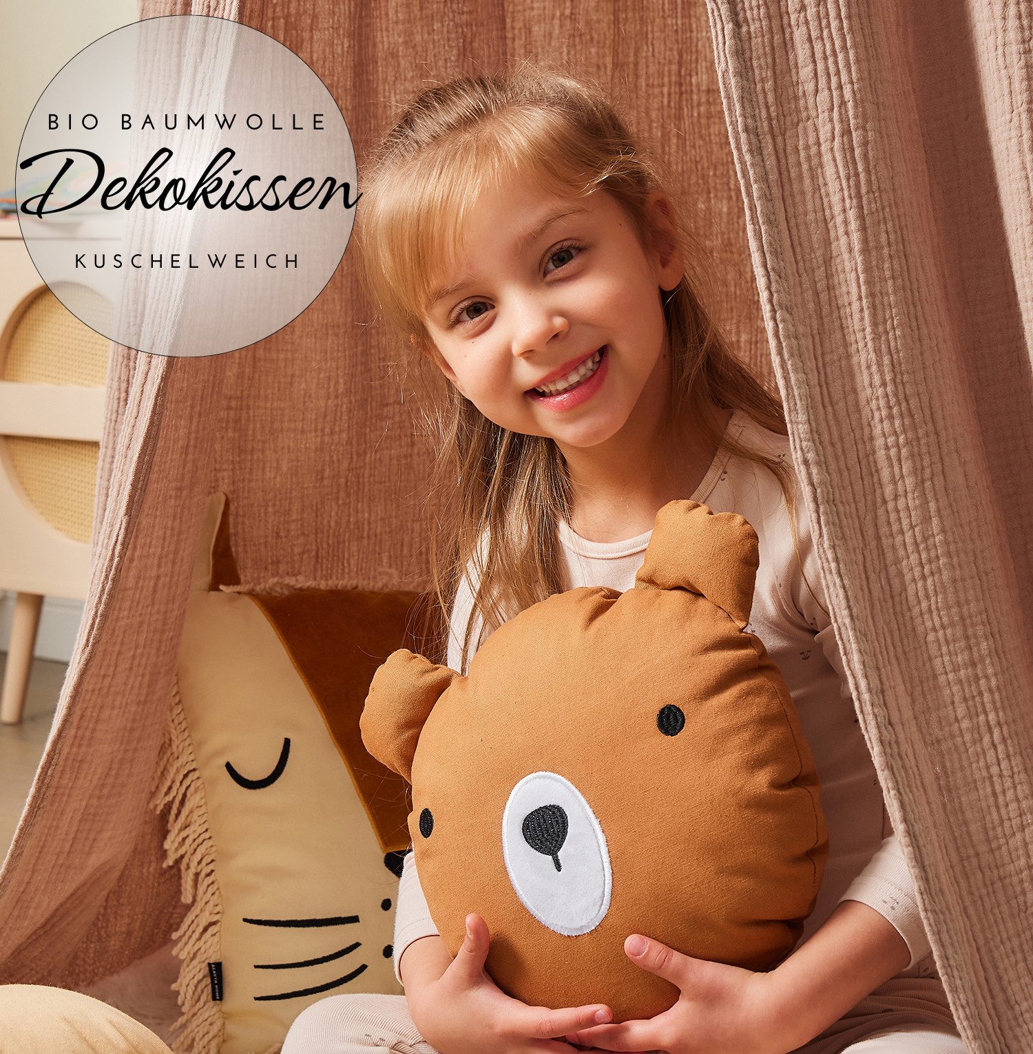 Alavya Home® Dekokissen Kinderkissen 2-tlg SET Kuschelkissen Kinder Flausch günstig online kaufen