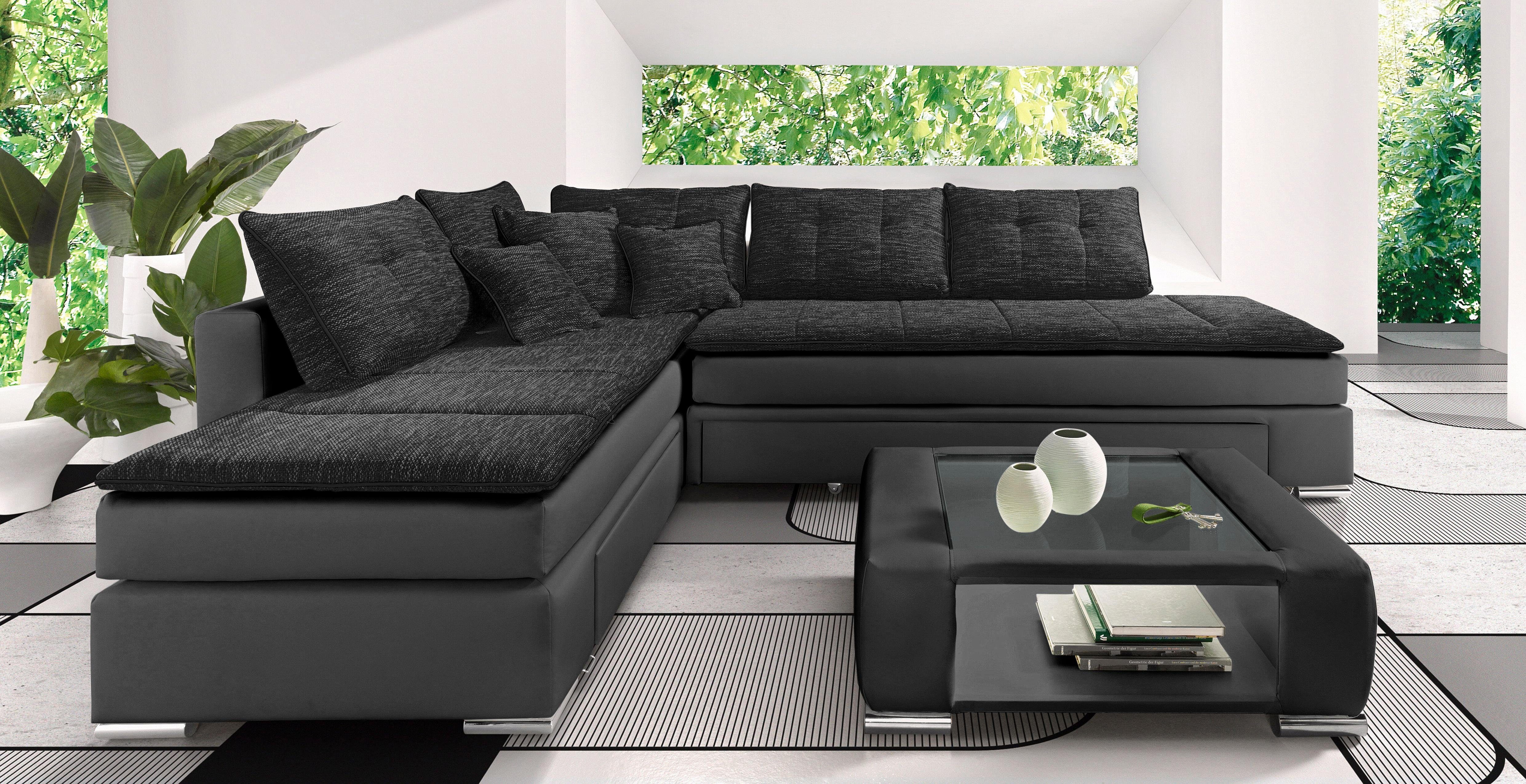 INOSIGN Ecksofa "Boxspringbett Night & Day L-Form mit Dauer-Schlaffunktion günstig online kaufen