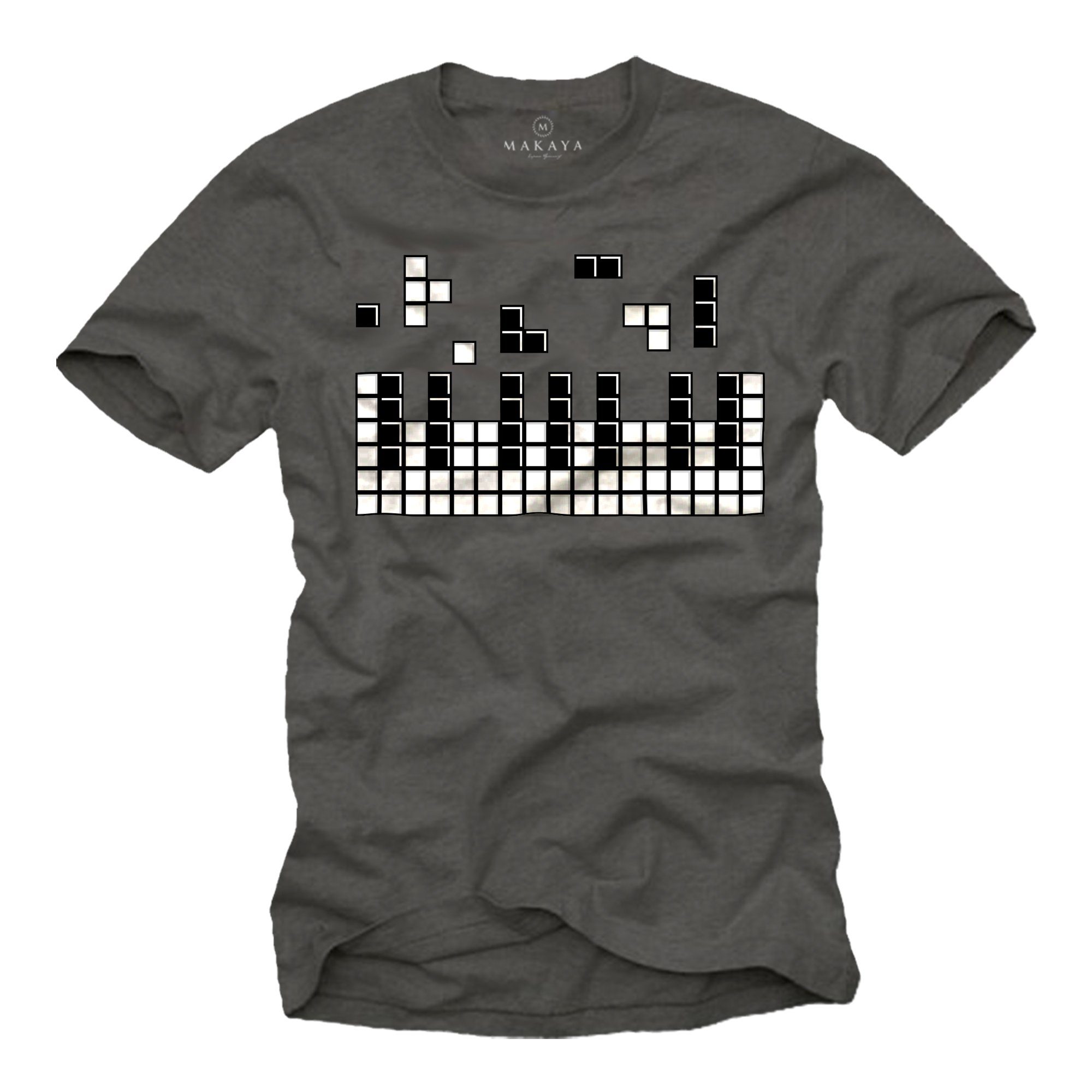 MAKAYA Print-Shirt Herren Piano Gamer Geschenke für Jungs Gaming Motiv Klav günstig online kaufen