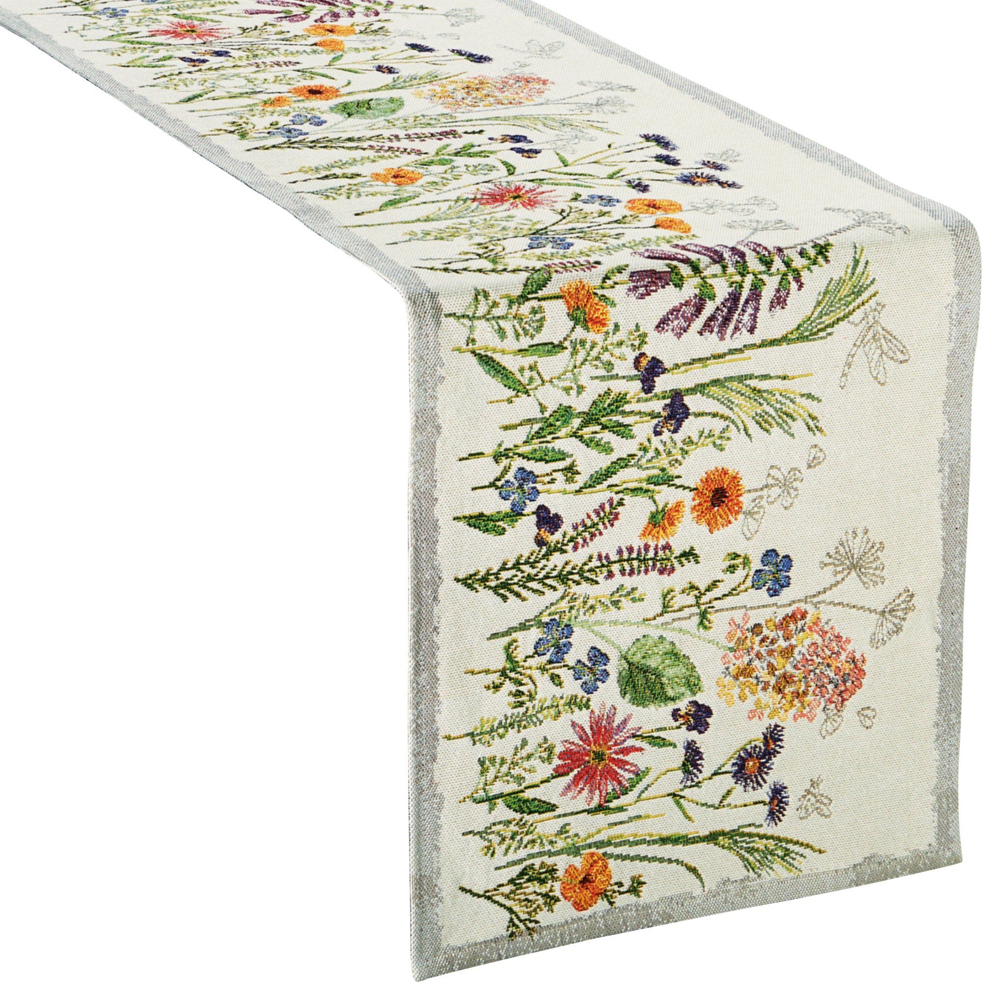 sander table + home Tischdecke Tischläufer "Garden Delight" (1-tlg), Gobelin Blumen