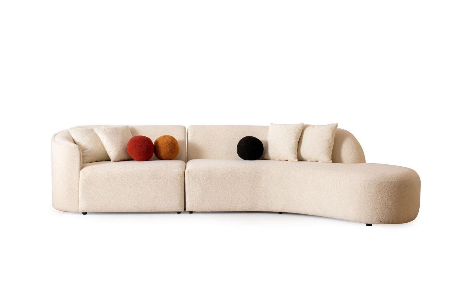 JVmoebel Ecksofa Weiß Couch Sofa Ecksofa L-form Modern Möbel wohnzimmer Eckgarnitur, 1 Teile, Made in Europa
