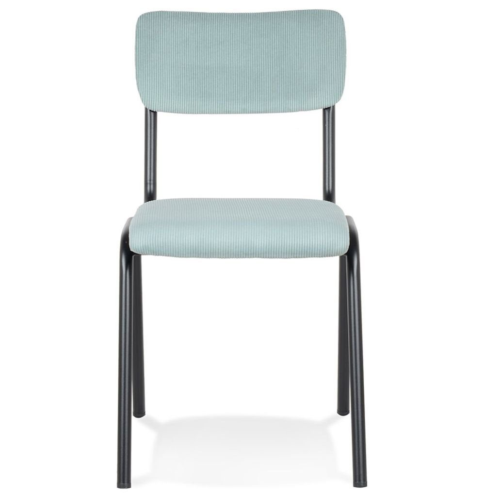 MINU DESIGN mit Stuhl Textile Lehne Klassisch KADIMA Esszimmerstuhl Blau