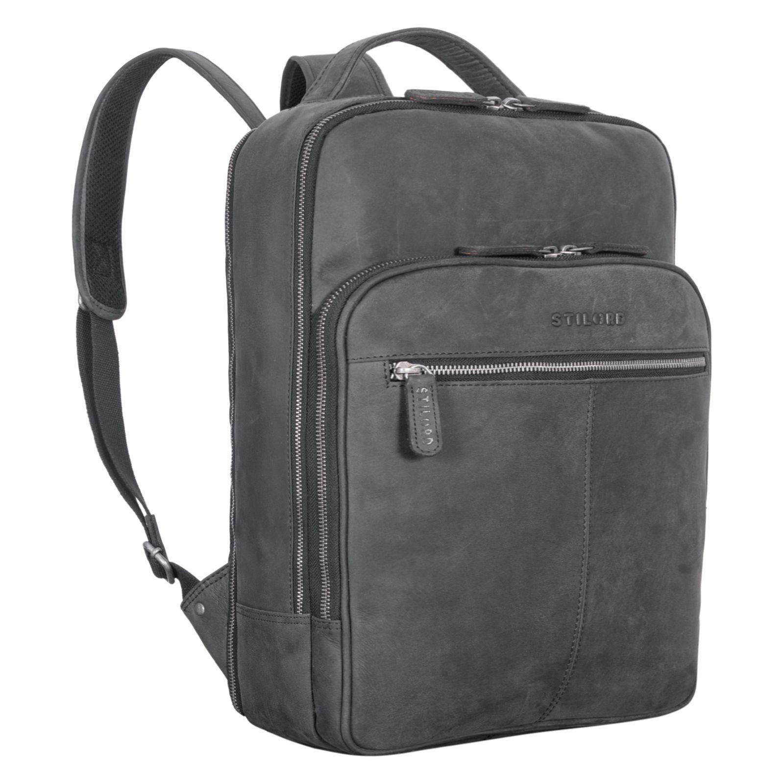 STILORD Notebook-Rucksack "Pietro" Business Lederrucksack Groß