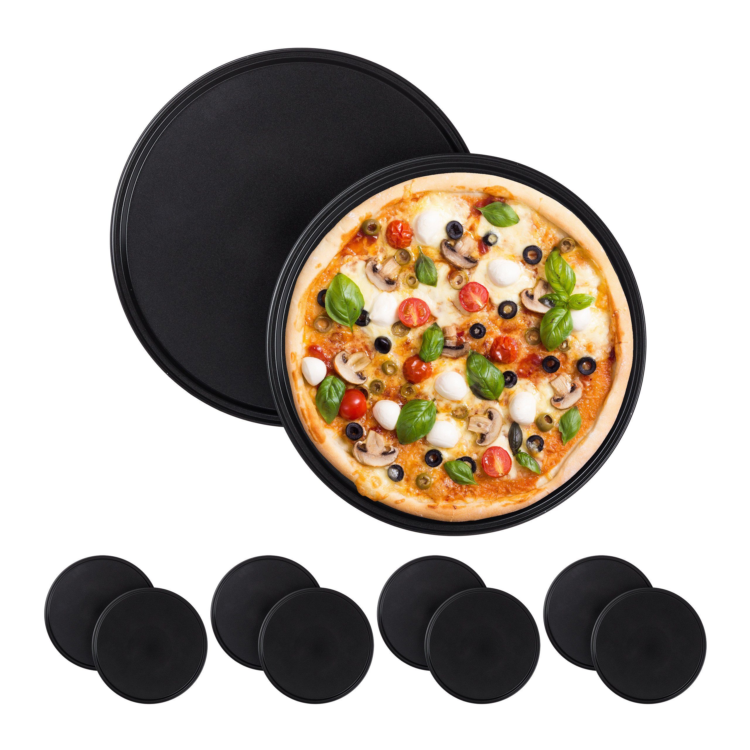 Pizzablech 10 x Pizzablech rund