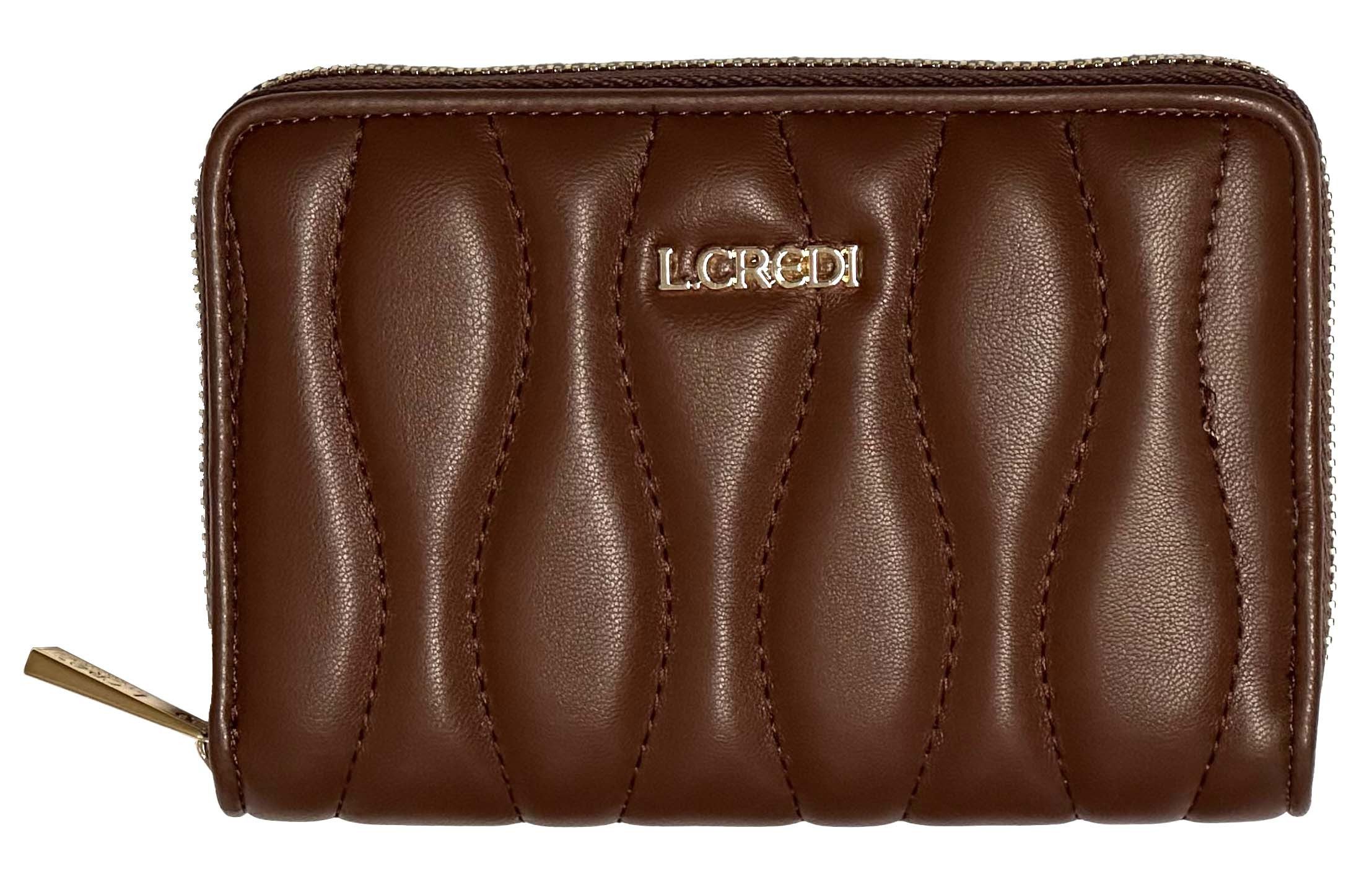 L. CREDI Geldbörse L.CREDI-Damen-Börse-RFID MAREN nougat