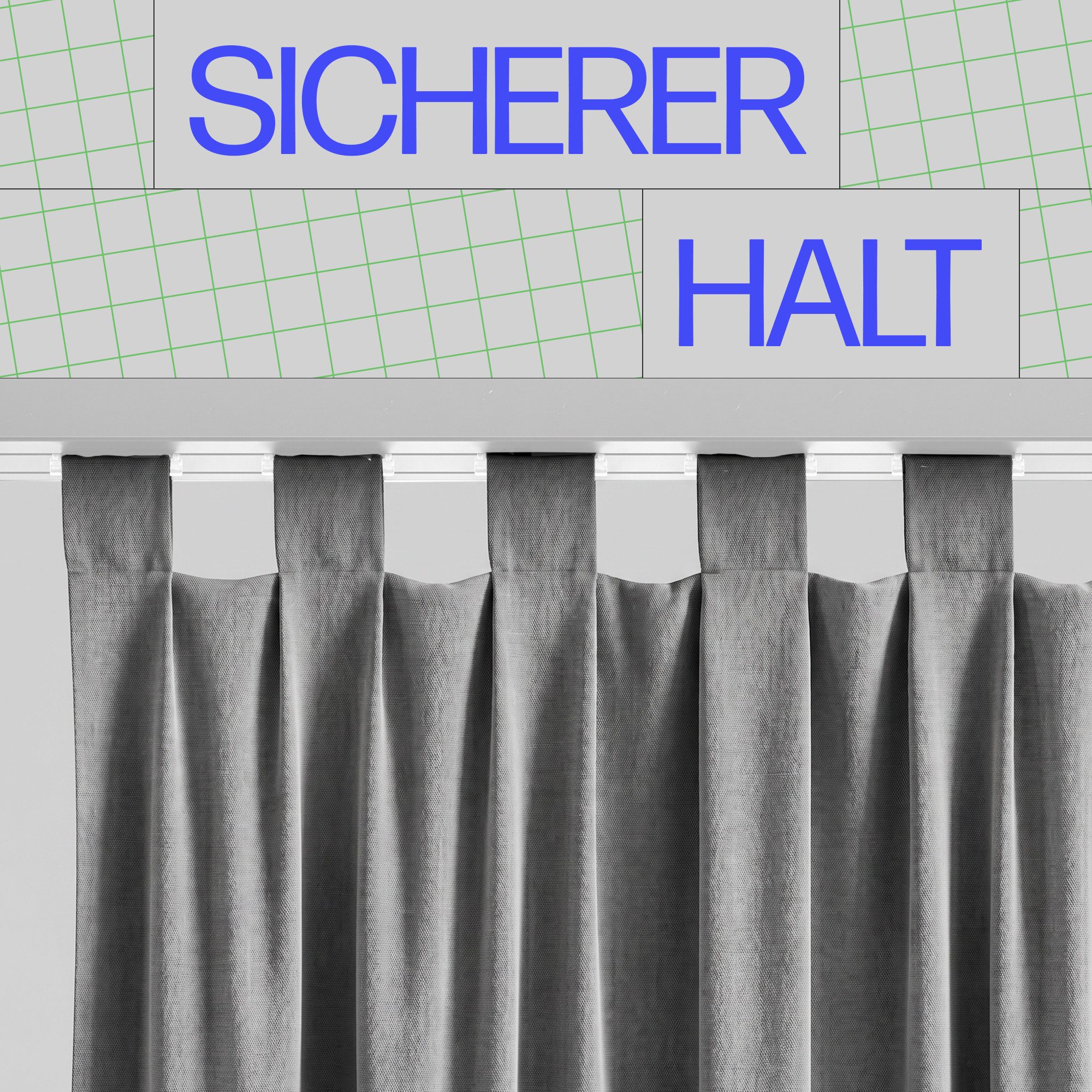 Bestlivings Schlaufengleiter ohne Klammer, Gardinenschienen, Vorhangschienen, (10-St), für Gardinenschiene, Schlaufenschals an der Vorhangschiene befestigen – Bild 5 von 5