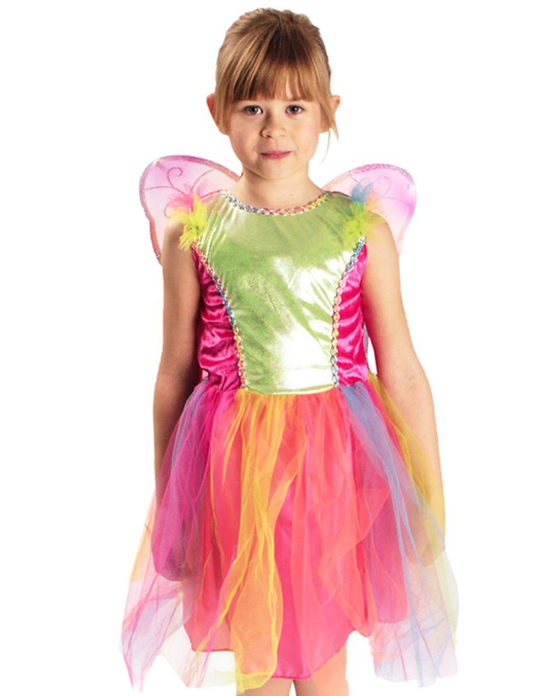 Das Kostümland Feen-Kostüm »Schmetterling Kostüm Viola für Kinder - Buntes  Kleid mit Feenflügeln« online kaufen | OTTO
