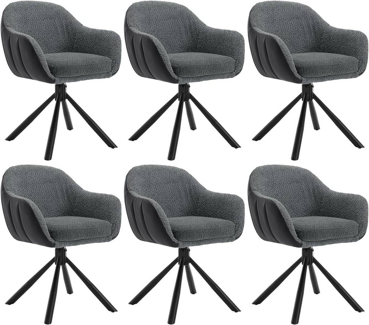 Woltu 4-Fußstuhl (6 St), Esszimmerstühle drehbar günstig online kaufen