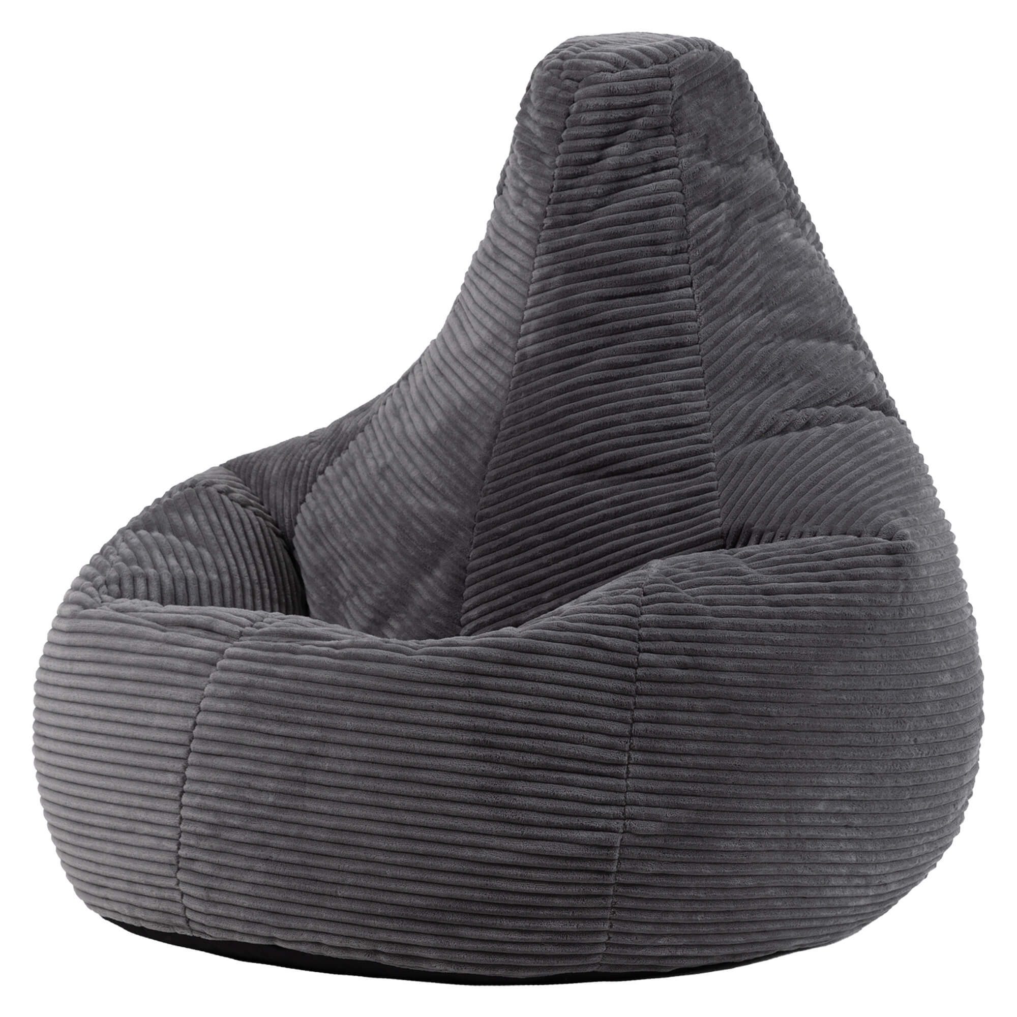 icon Sitzsack Sessel mit Liege aus Cord „Dalton“, Sitzsack XXL Gaming Sitzs günstig online kaufen