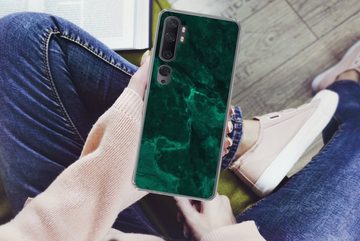 MuchoWow Handyhülle Marmor - Limone - Grün - Strukturiert - Marmoroptik, Handyhülle Telefonhülle Xiaomi Mi Note 10 Pro