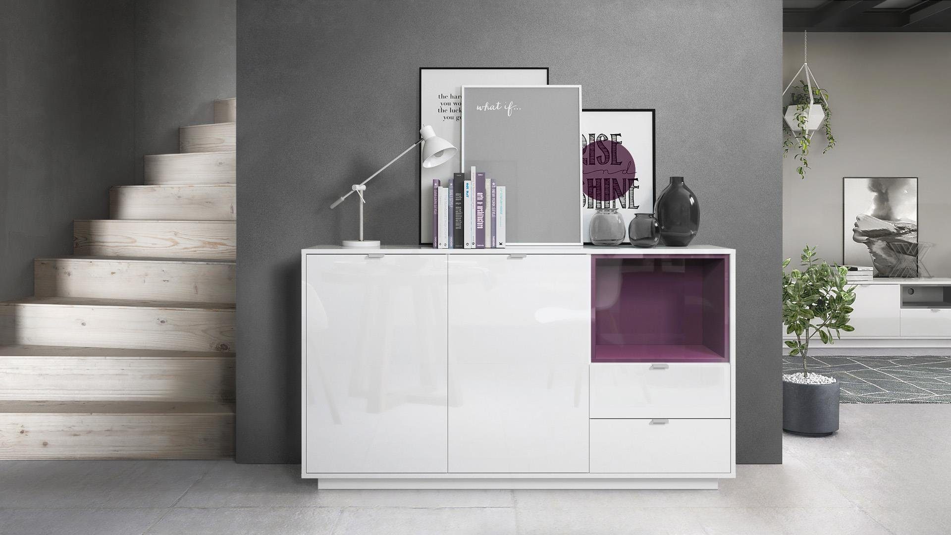 Vladon Sideboard Metro (Kommode, mit 2 günstig online kaufen