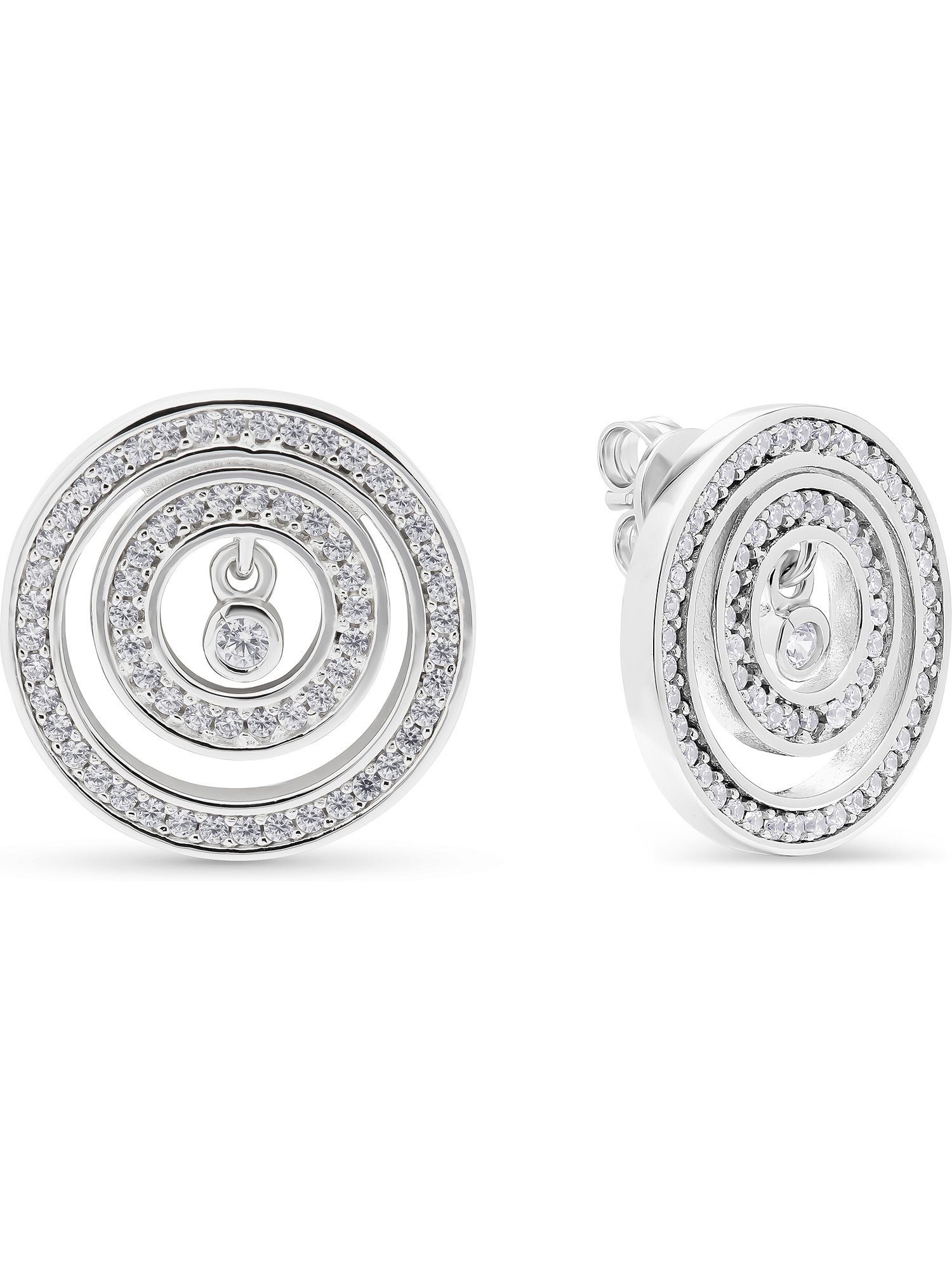 JETTE Paar Ohrstecker JETTE Damen-Ohrstecker 925er Silber 126 Zirkonia, TUR günstig online kaufen