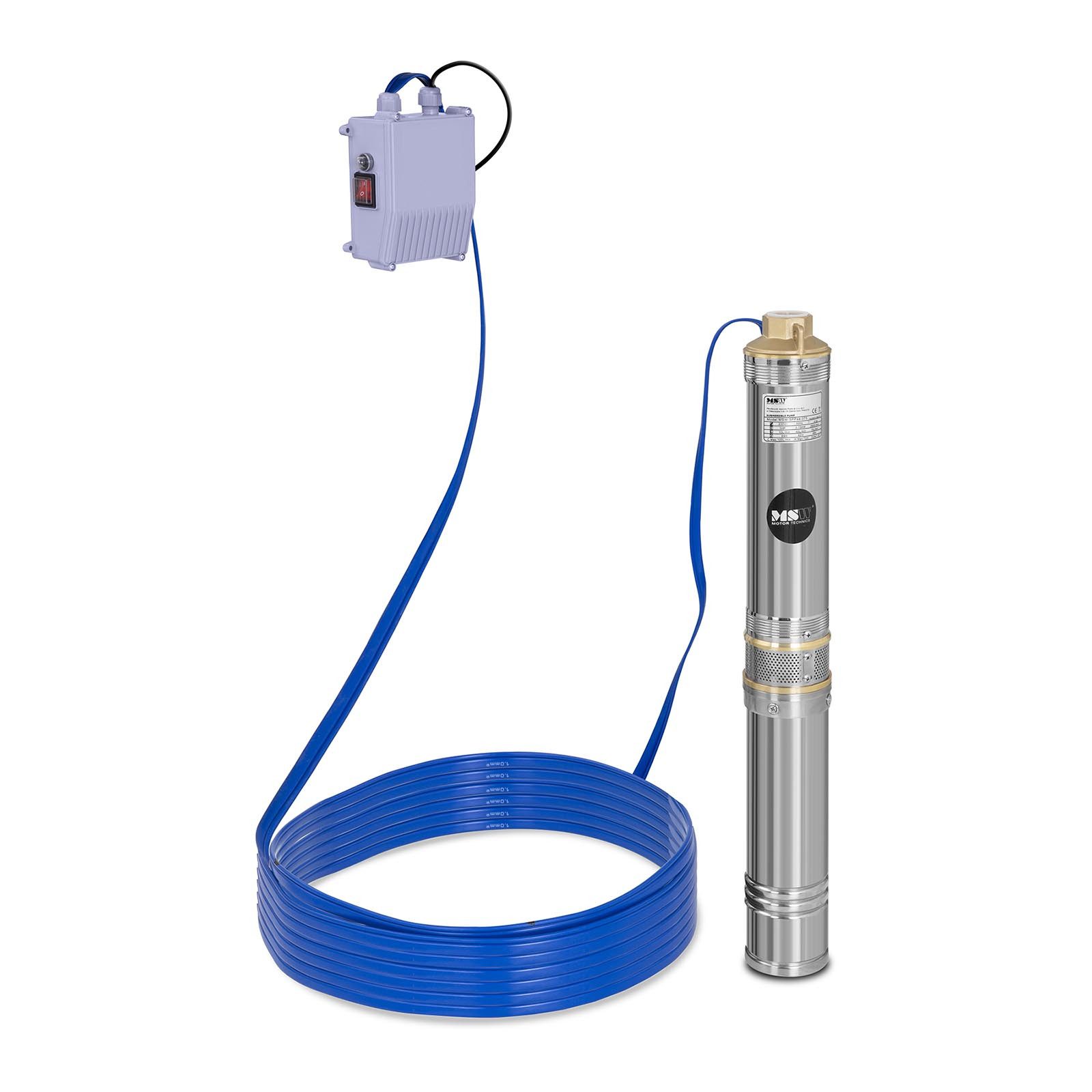 Hillvert Tiefbrunnenpumpe 6.000 l/h Tauchpumpe 370 W Brunnenpumpe Förderhöh günstig online kaufen