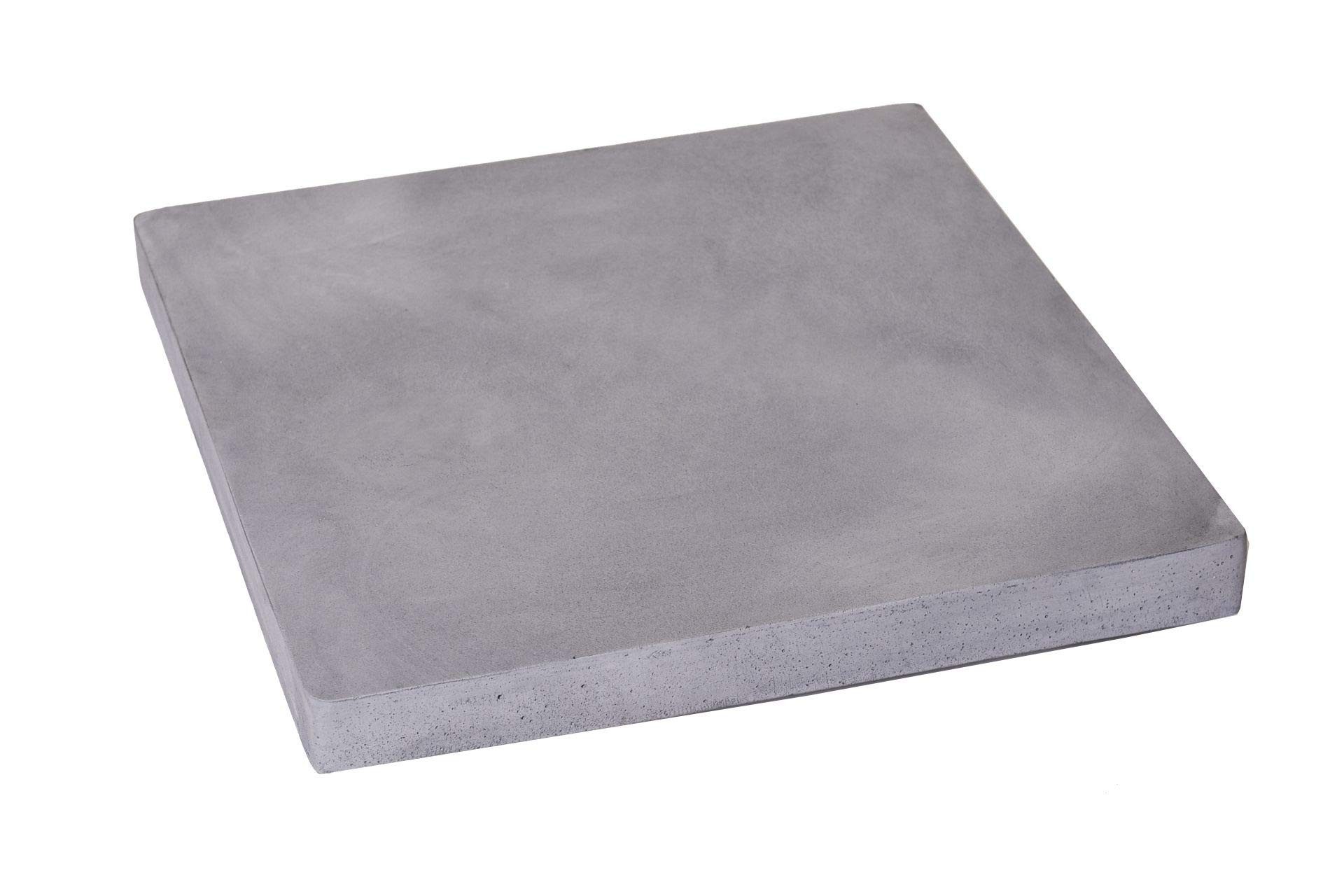 VIVANNO Pflanzenroller Kunststein MOVO Rund - Grau Matt, (1-St), 36x36x4 cm