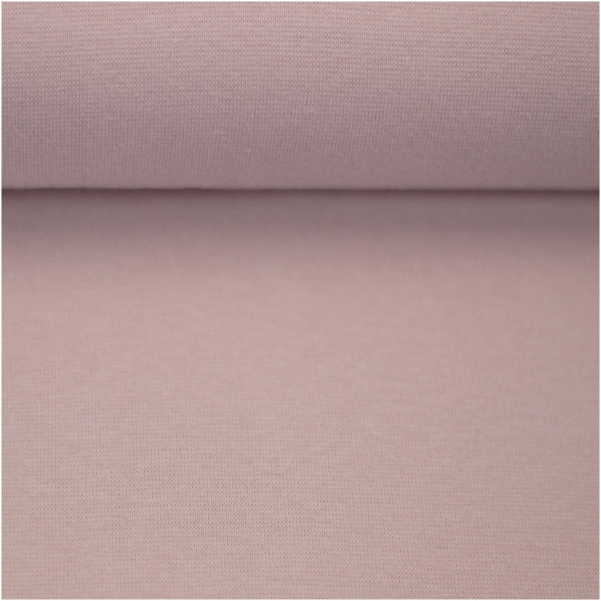 maDDma Stoff Bündchenstoff Schlauchware 50(100)cm extrabreit ab 25cm Jersey, puderrosa
