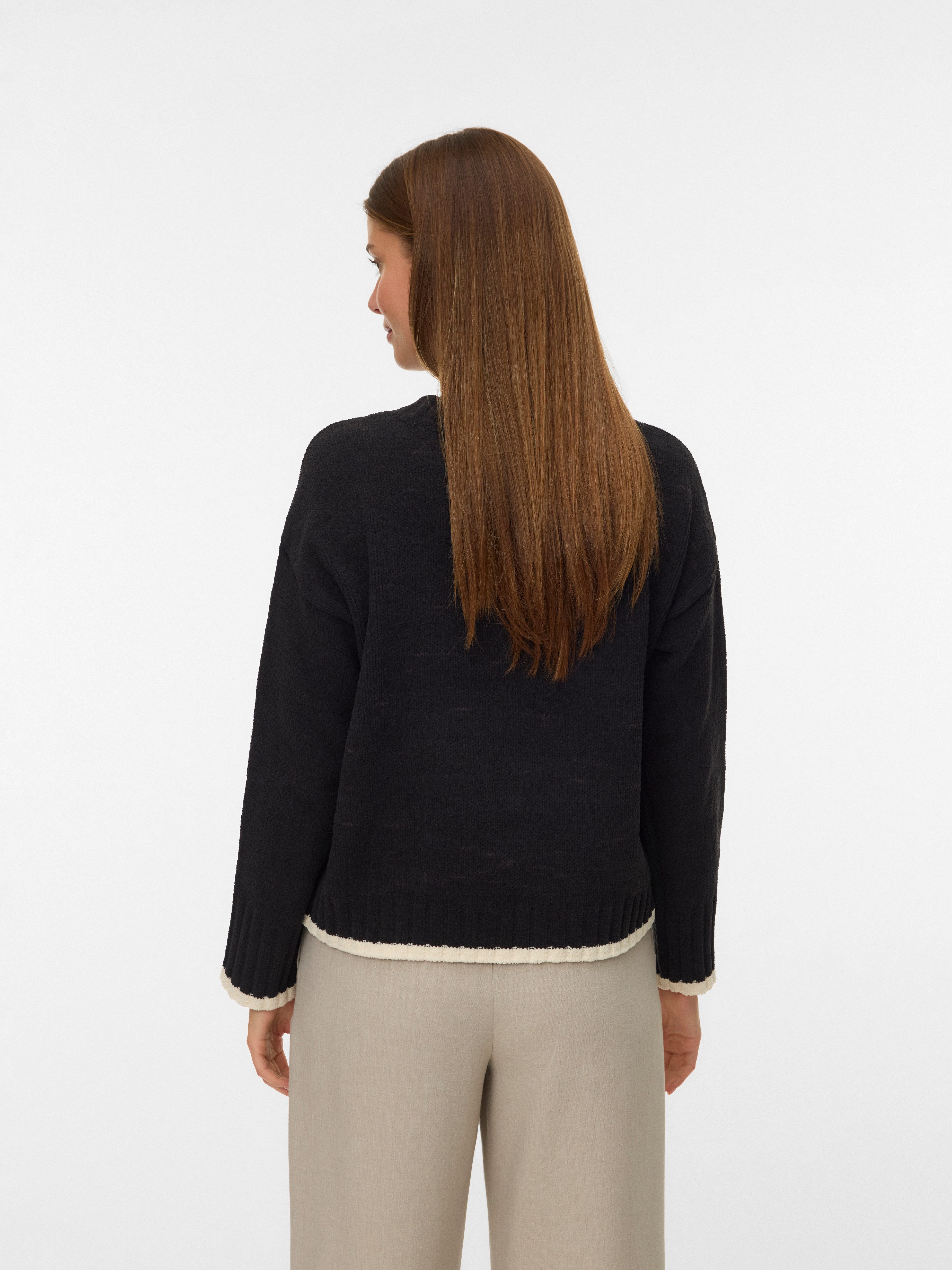 Vero Moda Strickpullover VMSHADOW LS O-NECK PULLOVER BOO günstig online kaufen