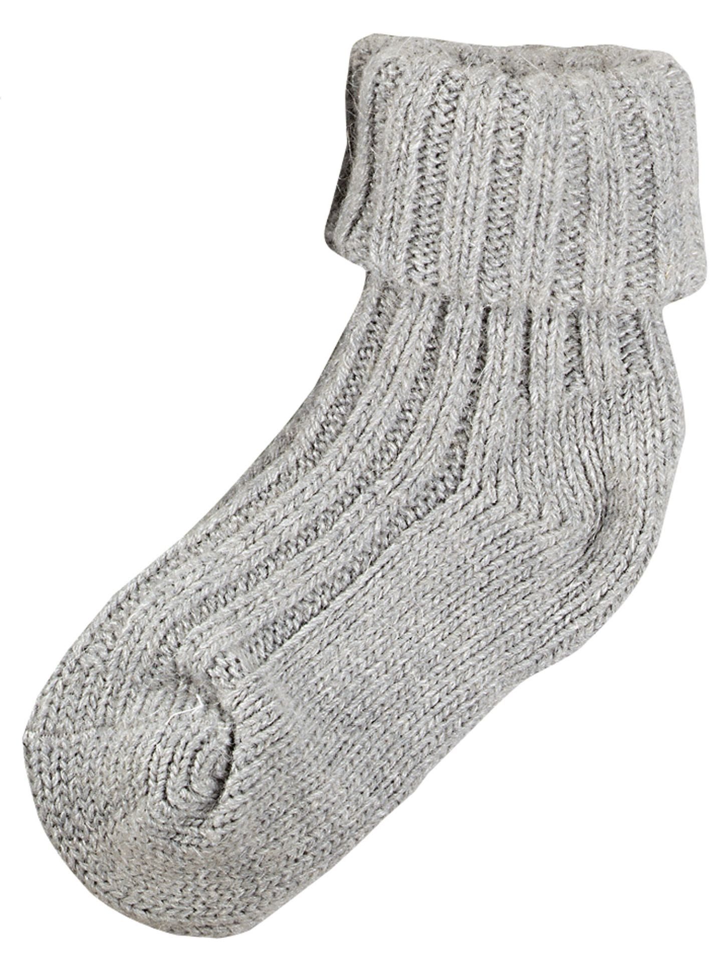 Wowerat Umschlagsocken Softe Umschlag Socken mit Schaf und Alpaka Wolle für Damen Herren (2 Paar) doppelter Umschlag