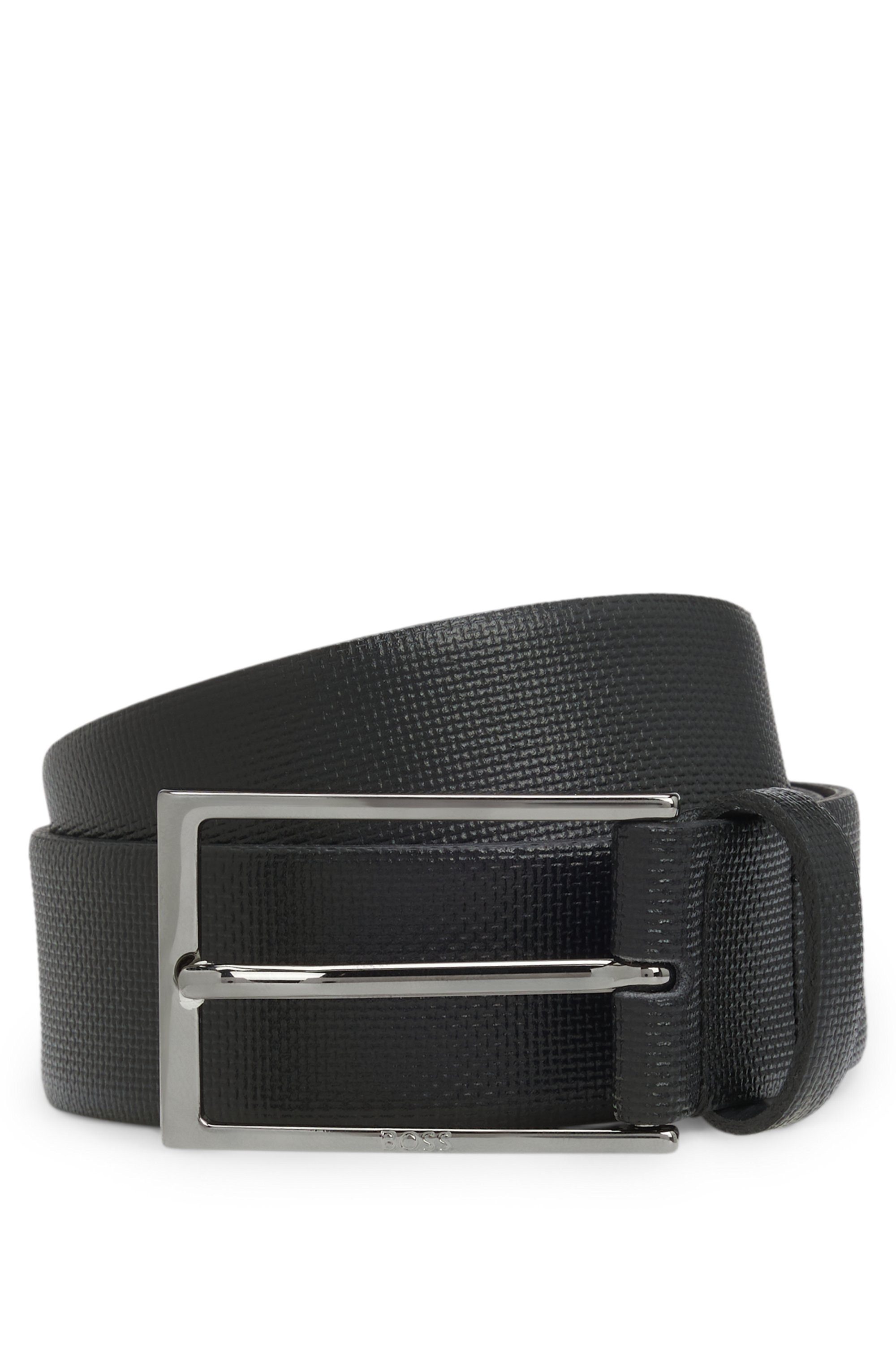 BOSS Ledergürtel Carmello in strukturierter Optik günstig online kaufen