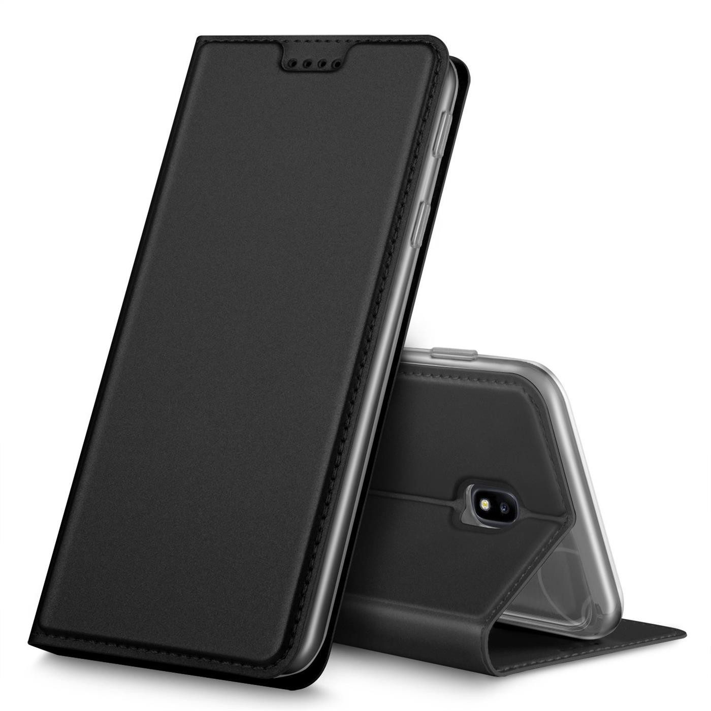 CoolGadget Handyhülle Magnet Case Handy Tasche für Samsung Galaxy J7 2017 5,5 Zoll, Hülle Klapphülle Ultra Slim Flip Cover für Samsung J7 2017 Schutzhülle