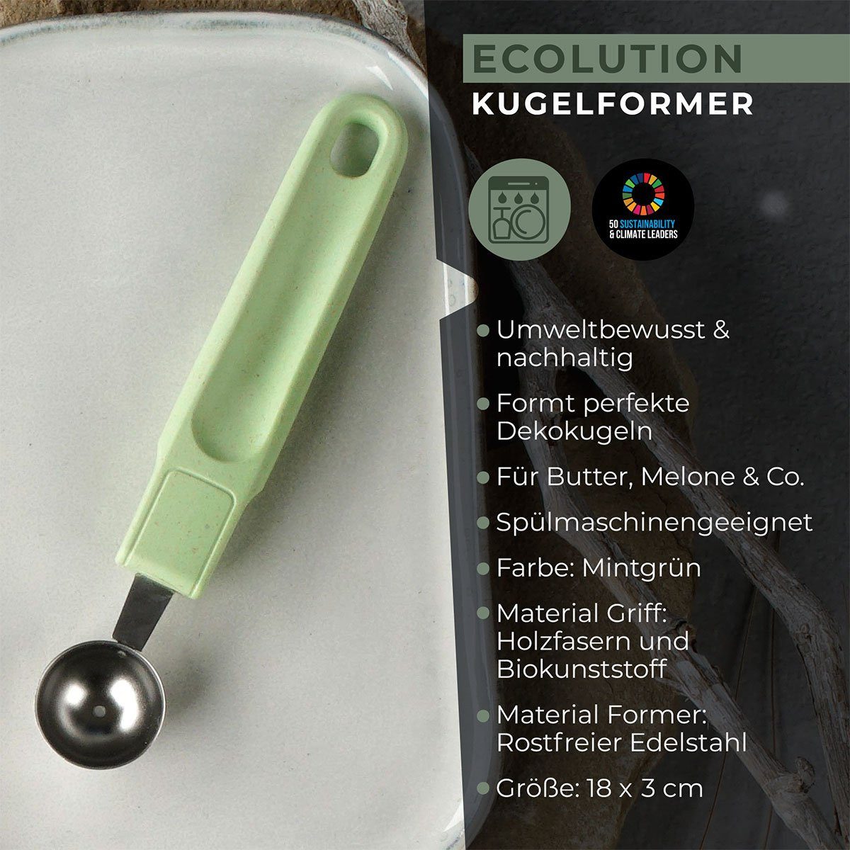 FACKELMANN Eisportionierer Frucht-/Butterformer