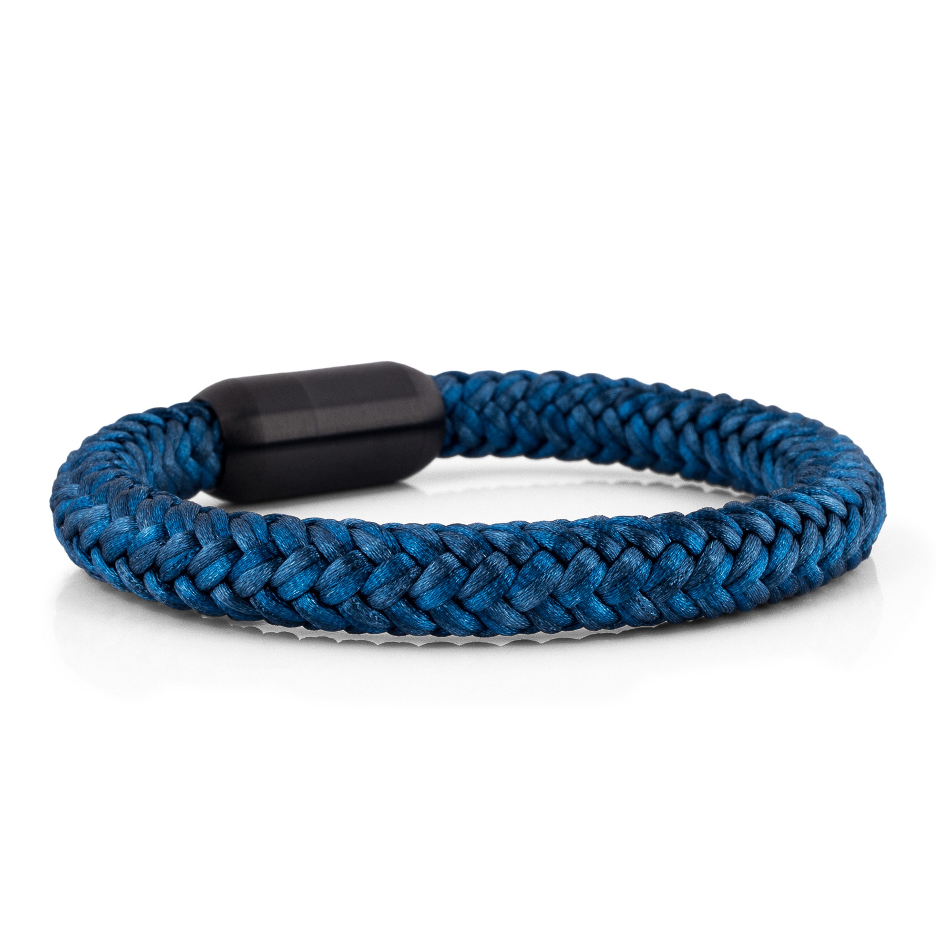 Akitsune Armband Portus Segeltau-Armband Schwarz-Navyblau 21cm