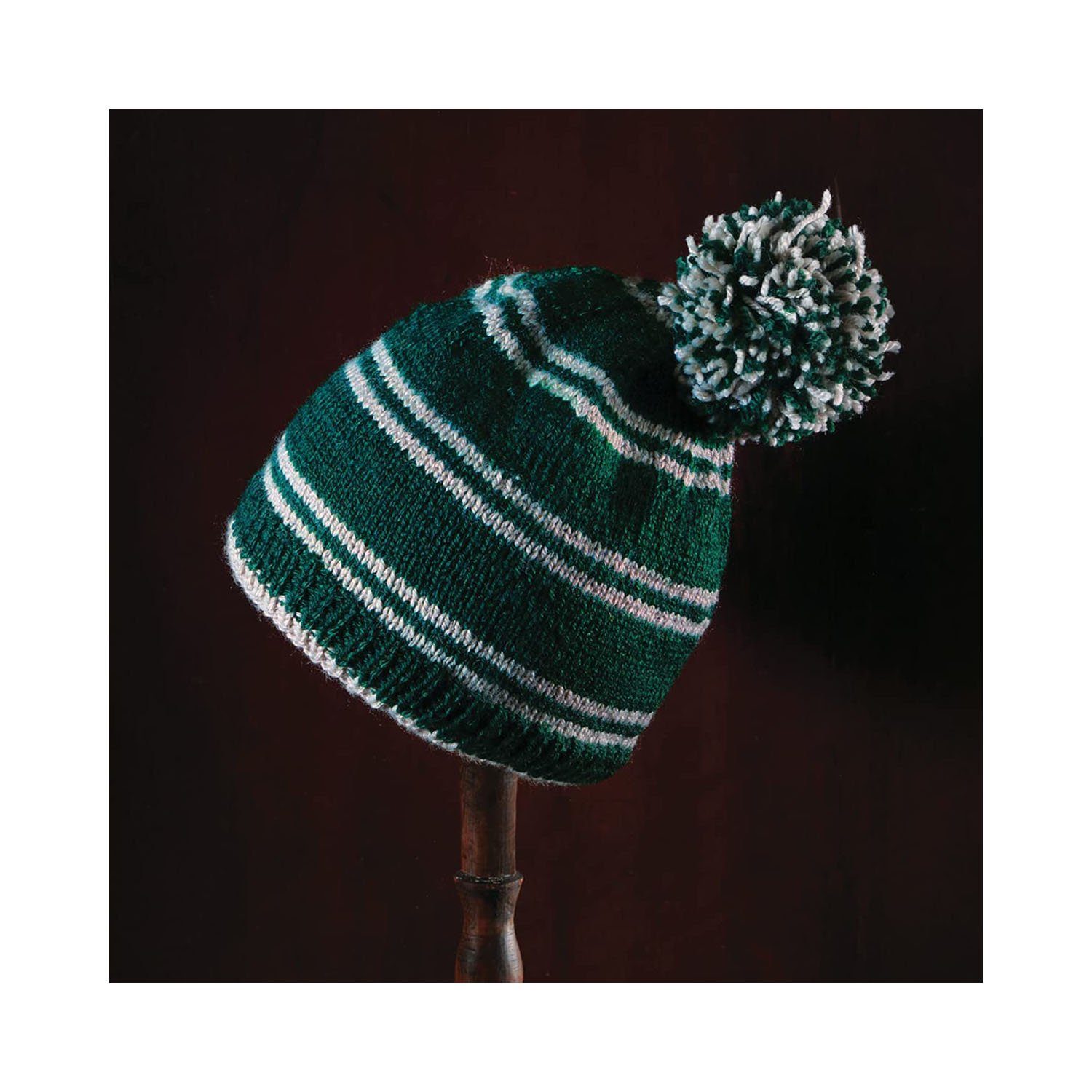 Harry Potter Strickmütze Harry Potter Mütze grün zum Stricken - Slytherin