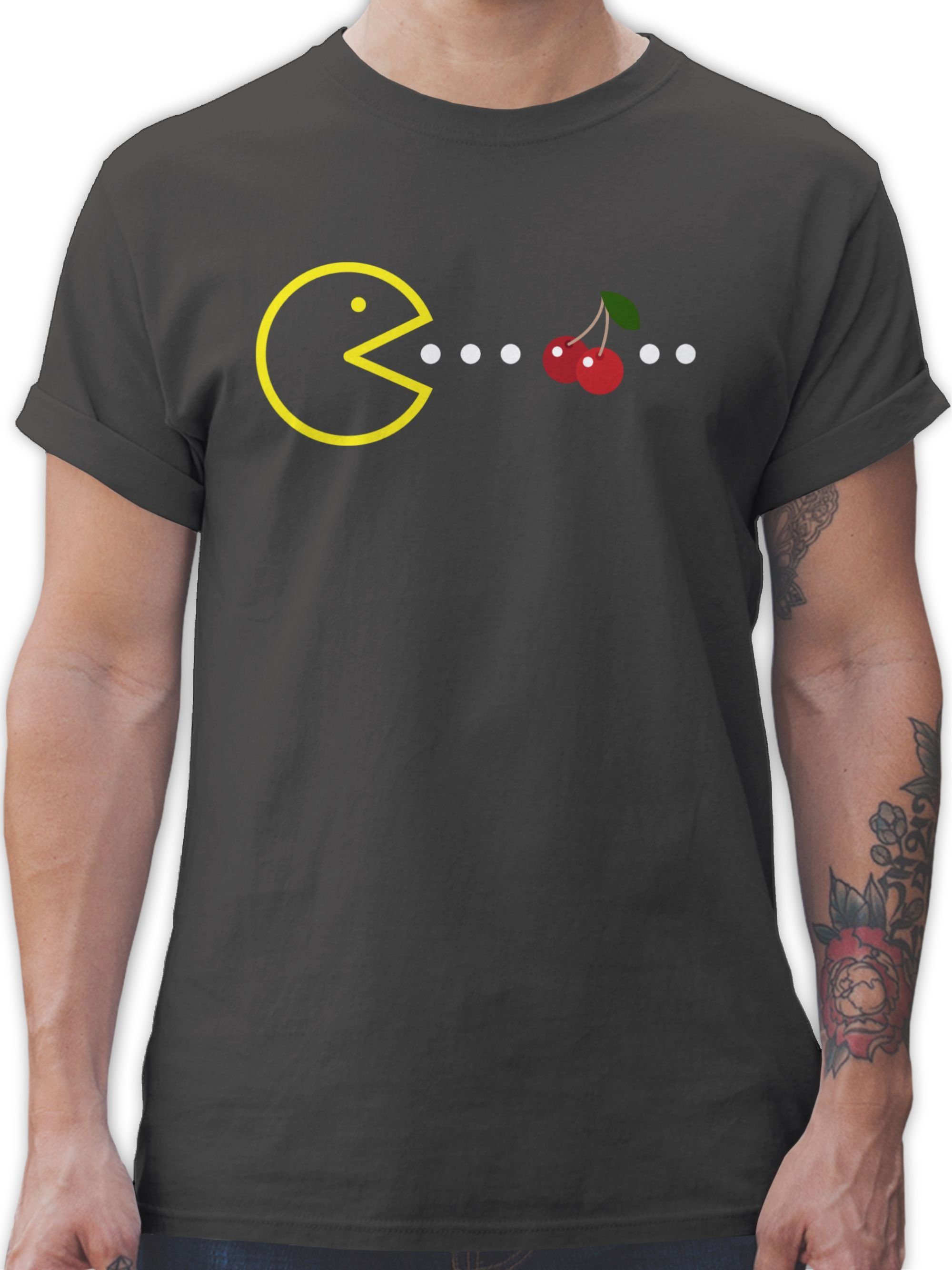 Shirtracer T-Shirt Retro Gamer-motiv Nerd Geschenke 02 Dunkelgrau